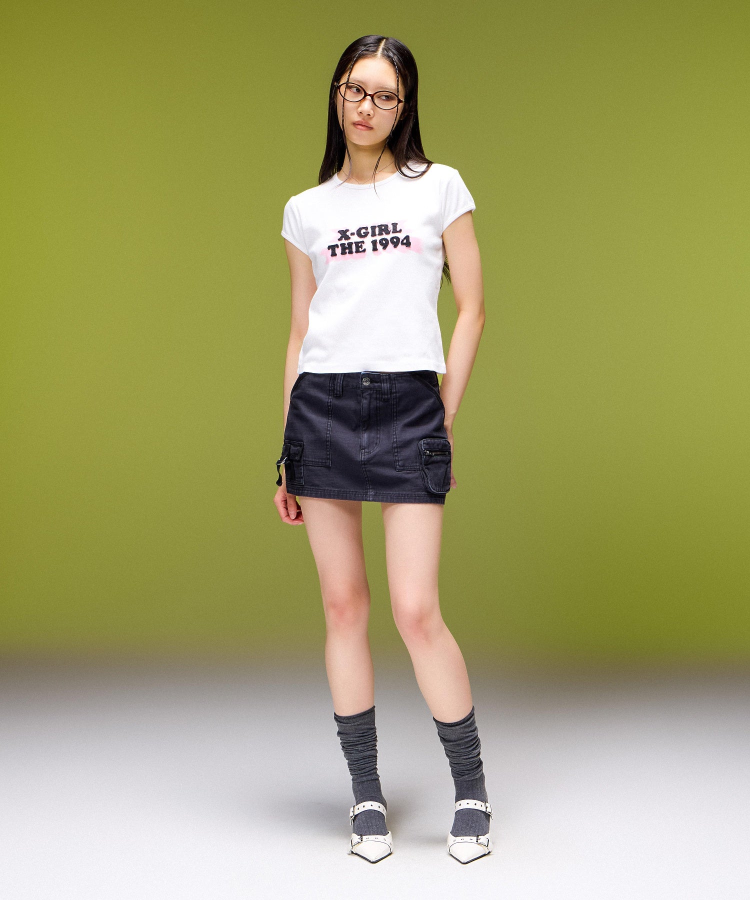MULTI POCKET MINI SKIRT