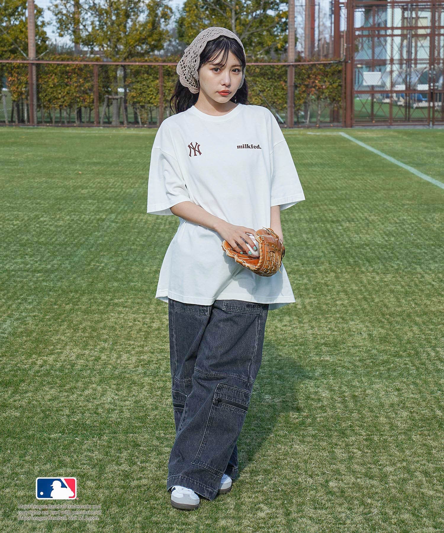 MILKFED. × MLB BIG S/S TOP