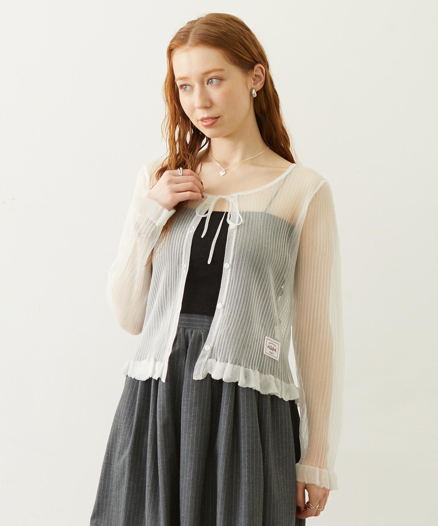 2-PIECE SHEER CARDIGAN