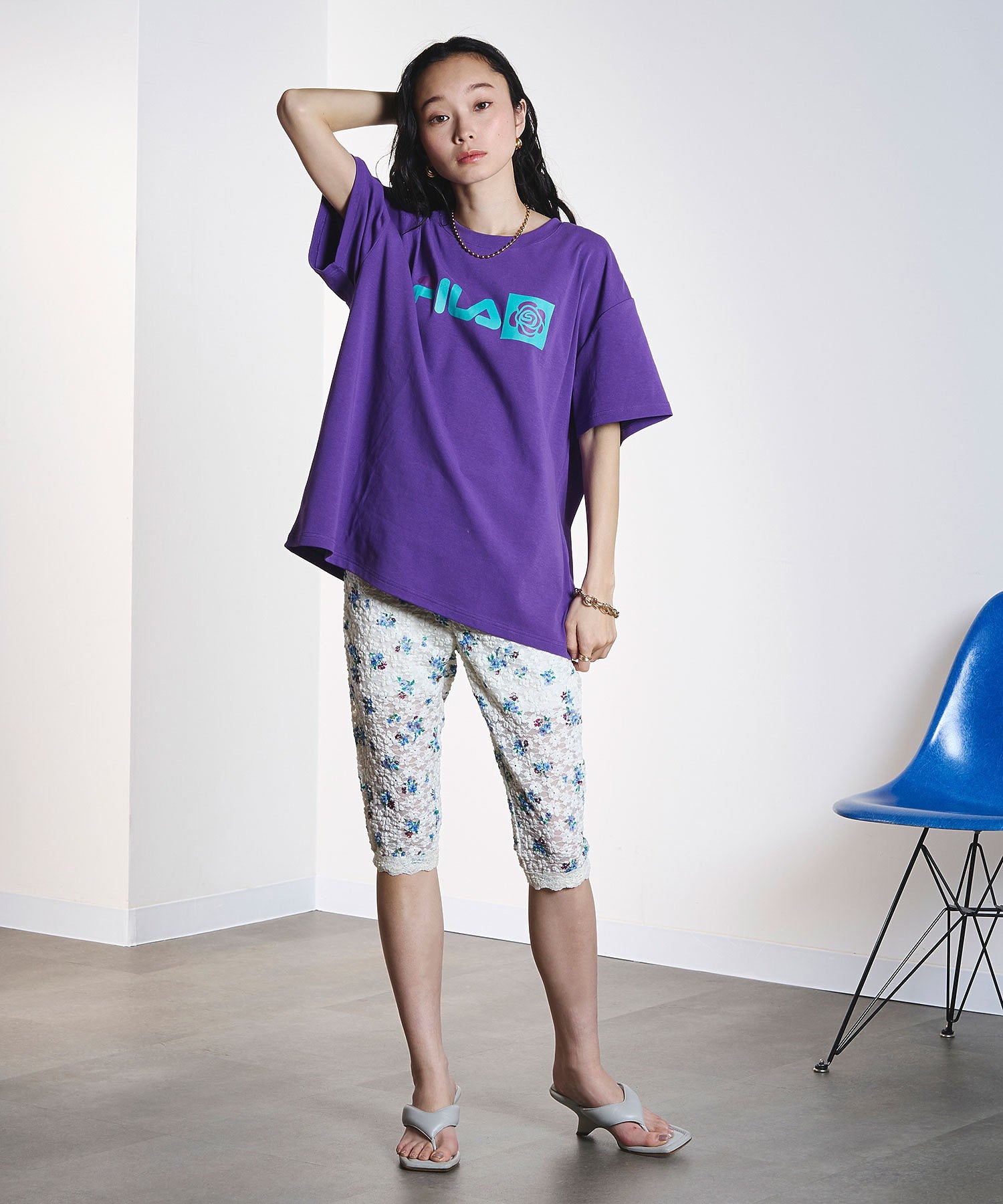 model:161cm 着用サイズ:L