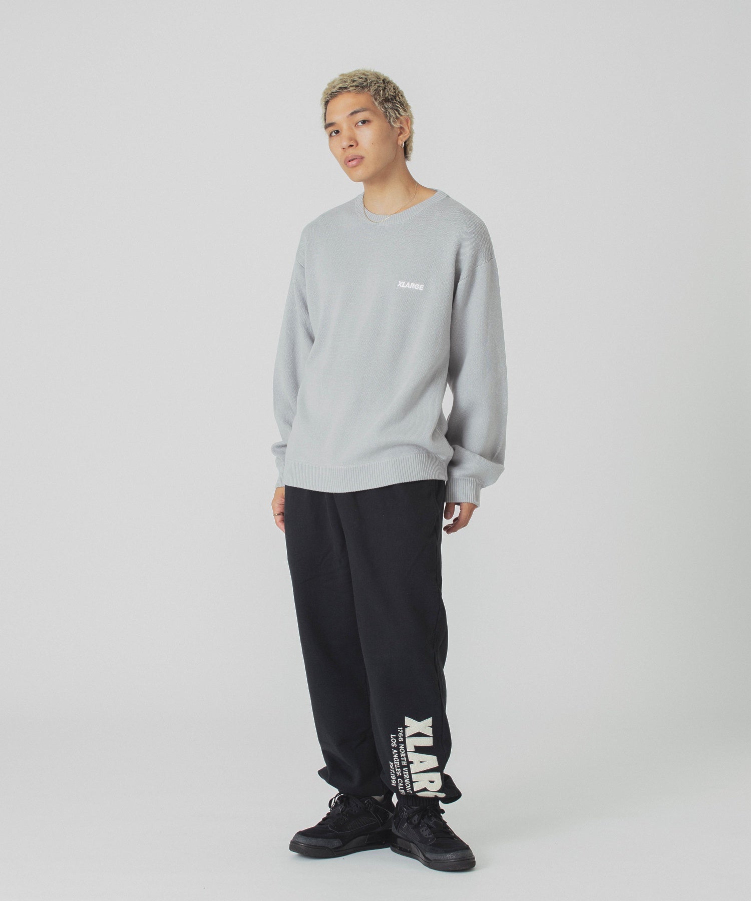 SLANTED OG CREWNECK KNIT TOP