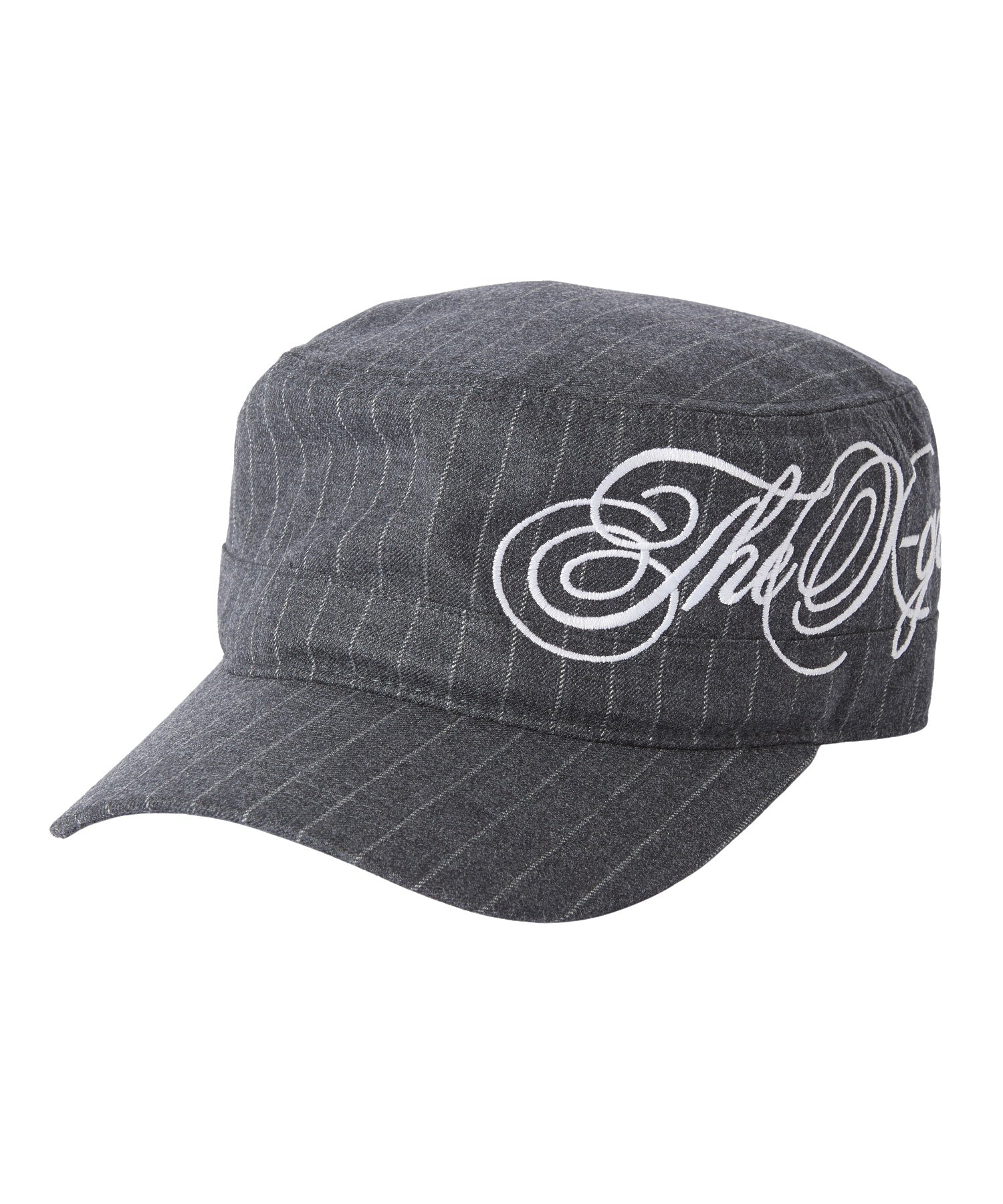 SIDE SCRIPT LOGO STRIPED CASQUETTE
