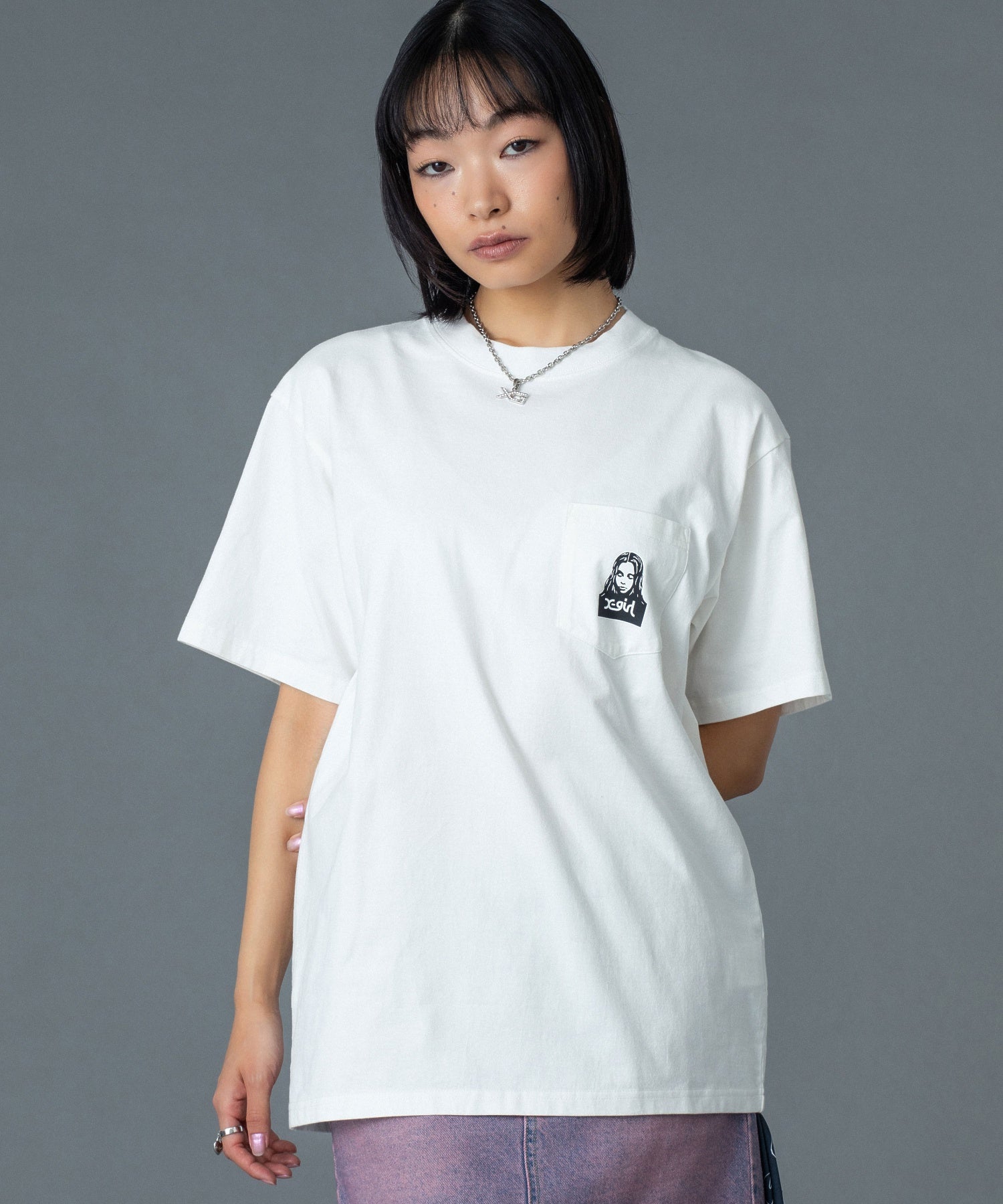 FACE AND WORDS POCKET S/S TEE