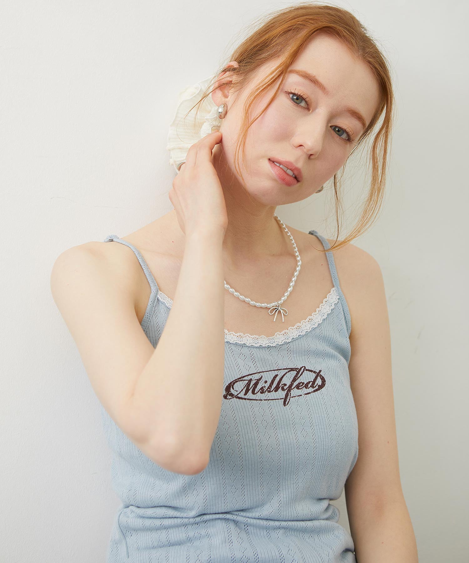 OVAL LOGO LACE CAMISOLE