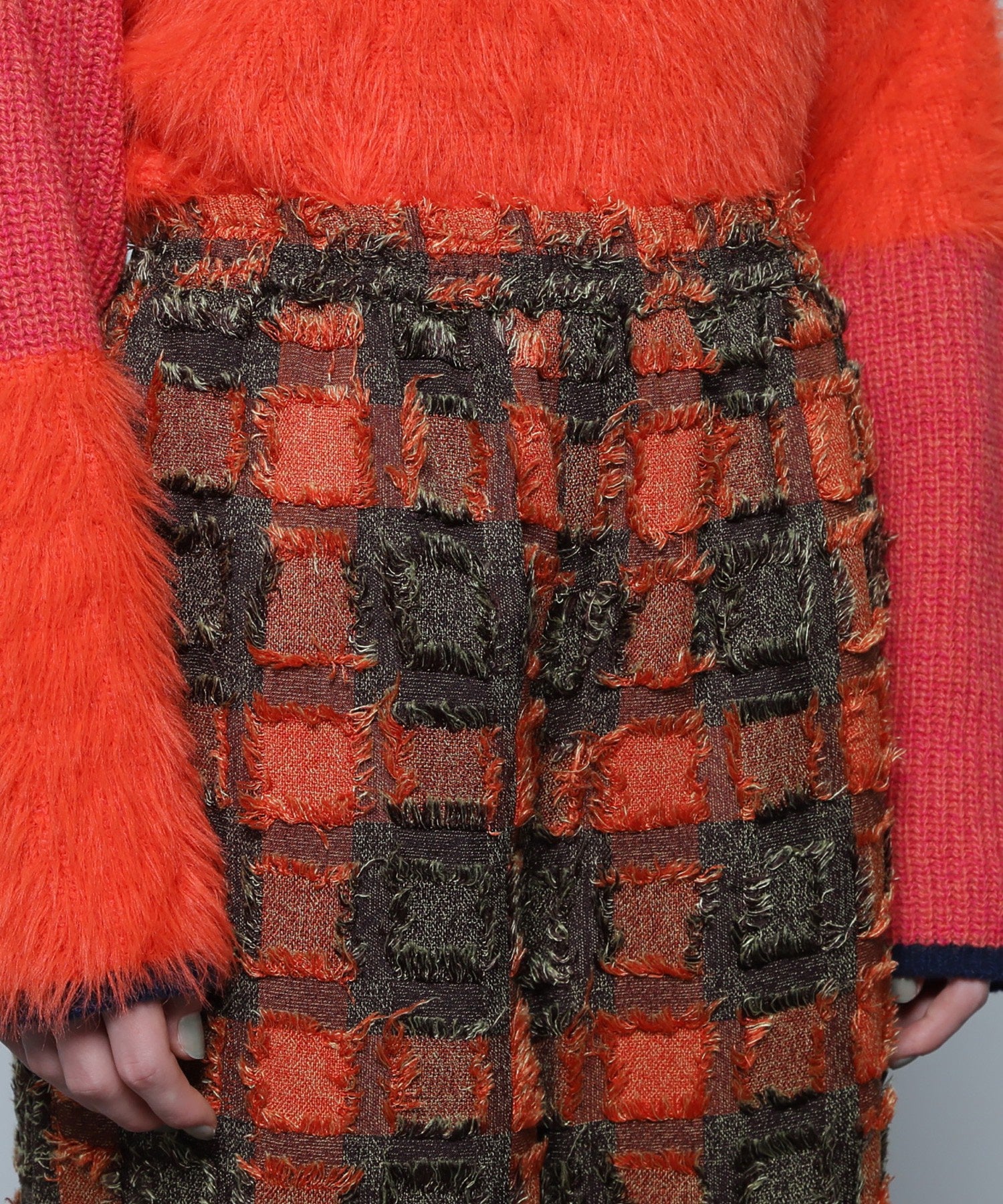 チェックイージーパンツ