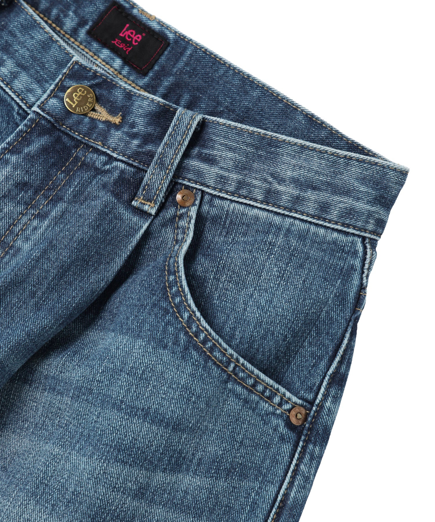 X-girl x Lee TUCK WIDE DENIM PANTS