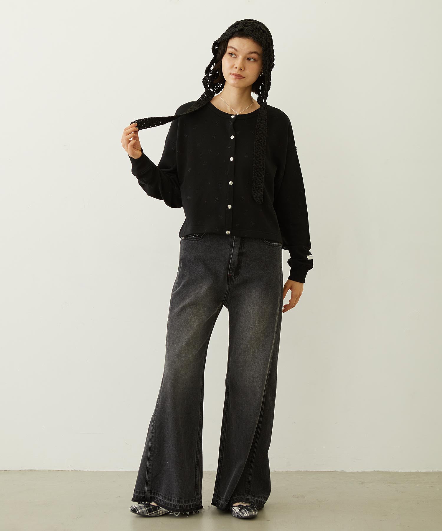 EMBROIDERY SWEAT JACKET