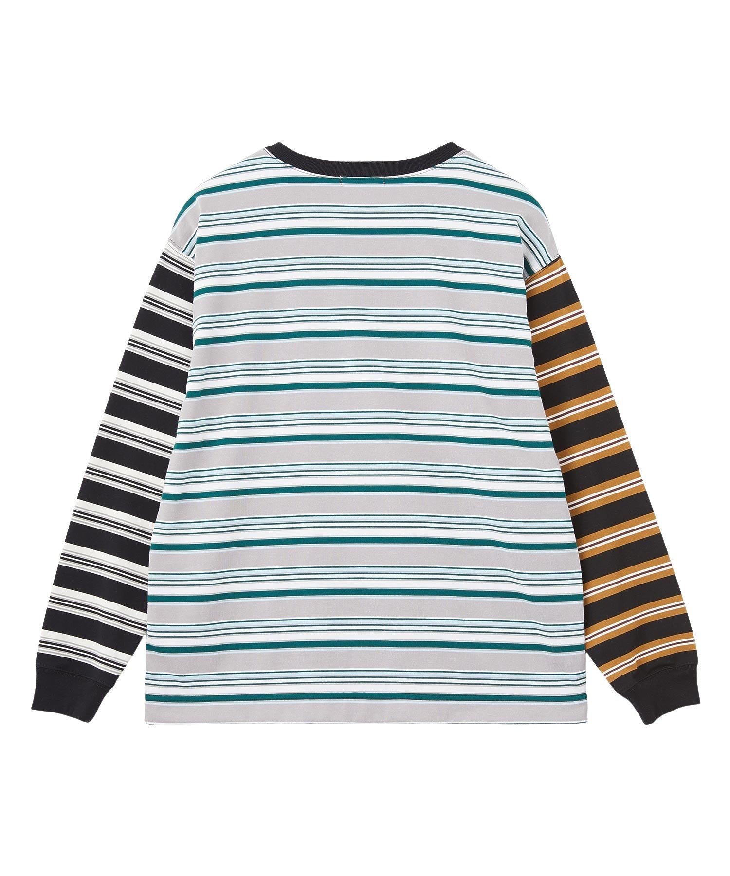 THREE PATTERN STRIPE L/S TOP