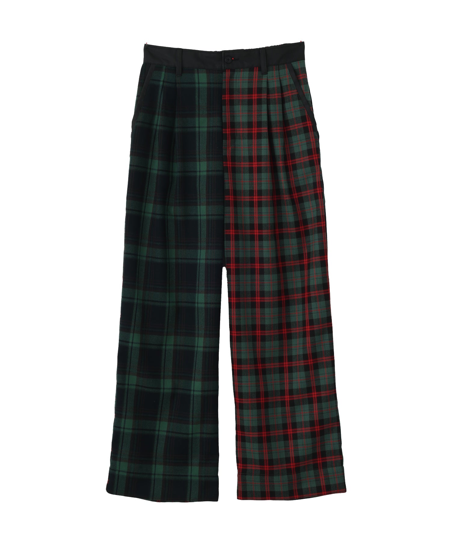 COMBINATION PLAID PANTS