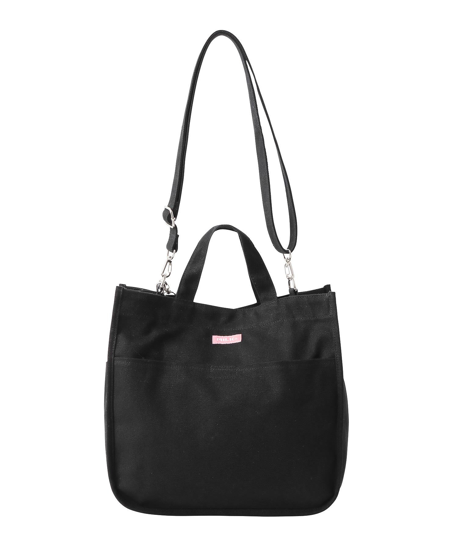 EMBROIDERED BAR SHOULDER BAG W/STRAP MILKFED.