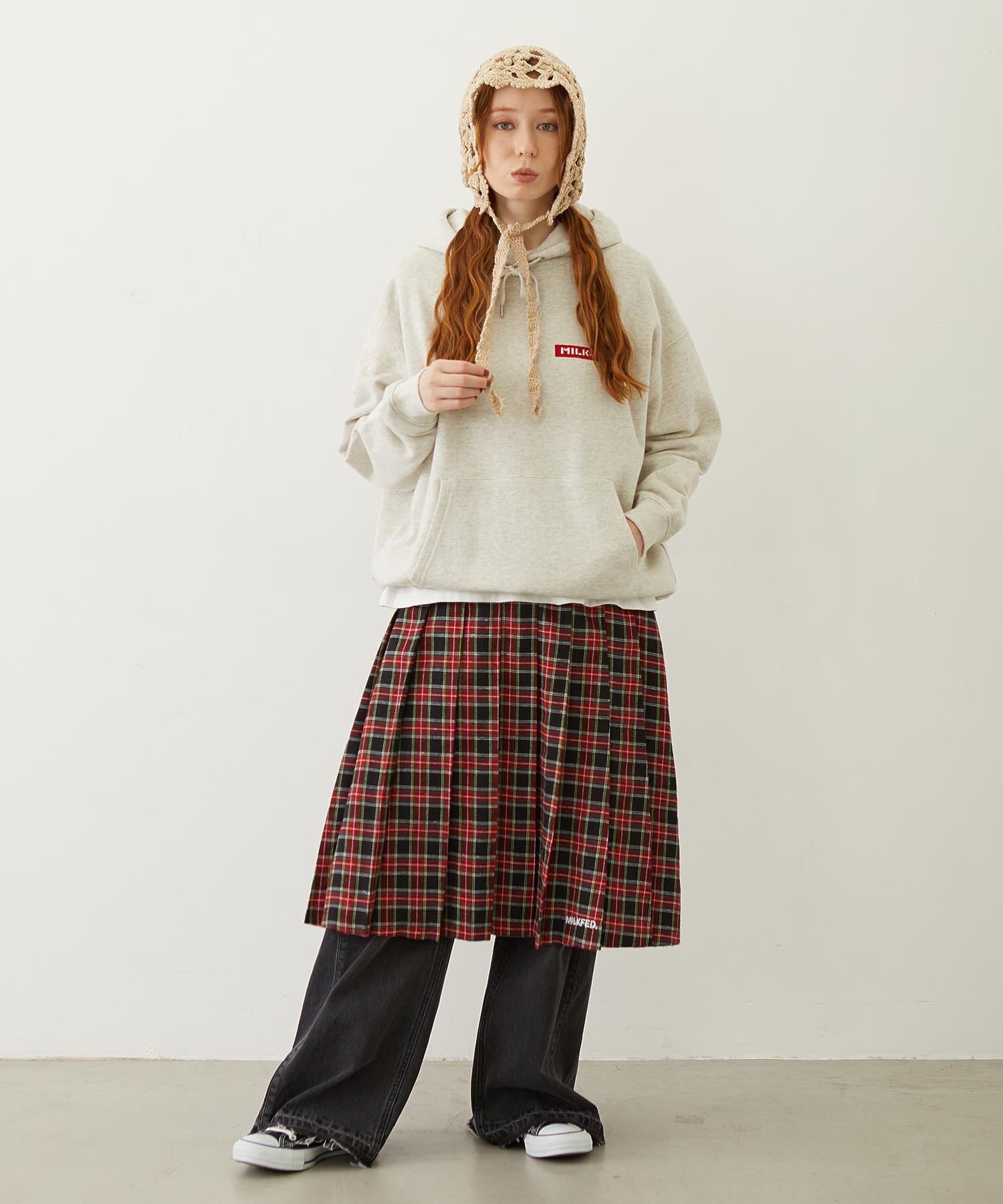 FLARED DENIM PANTS