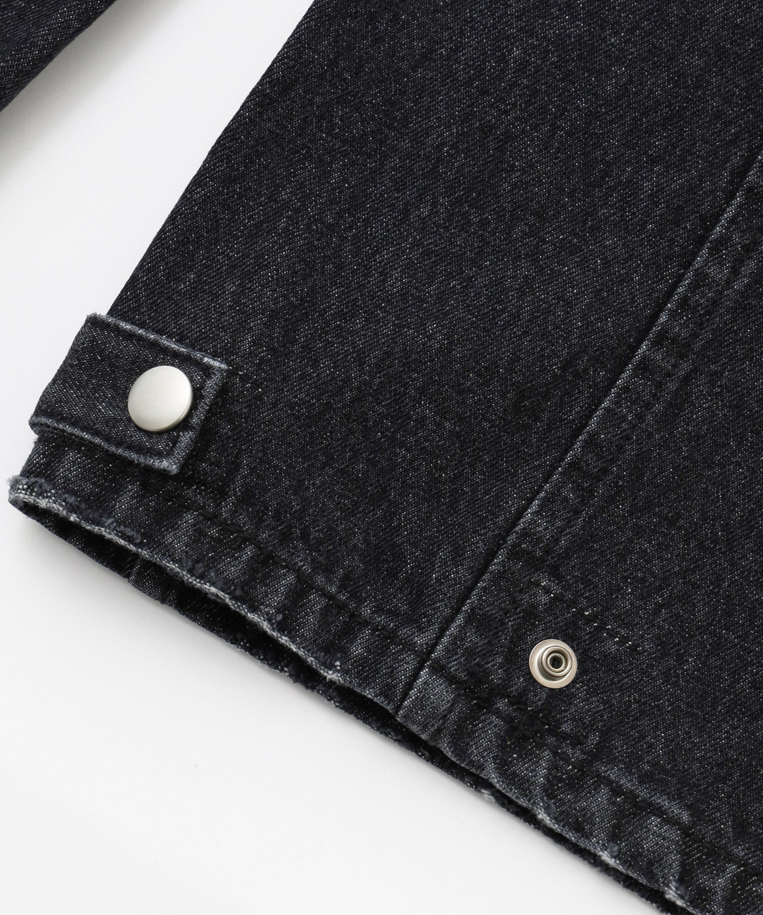 ASYMMETRIC WAIST BARREL LEG DENIM PANTS