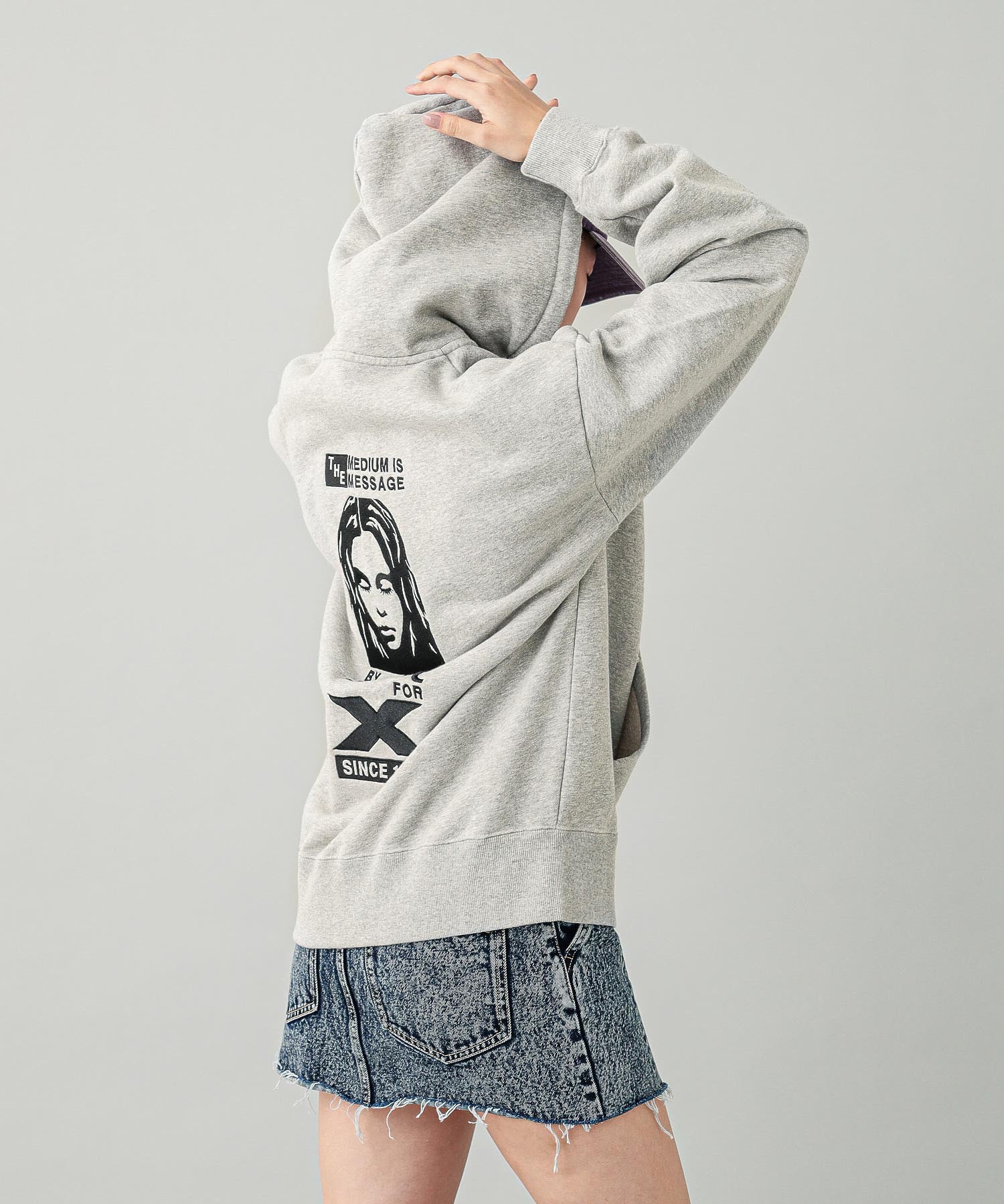BY X-GIRL FOR X ZIP UP SWEAT HOODIE
