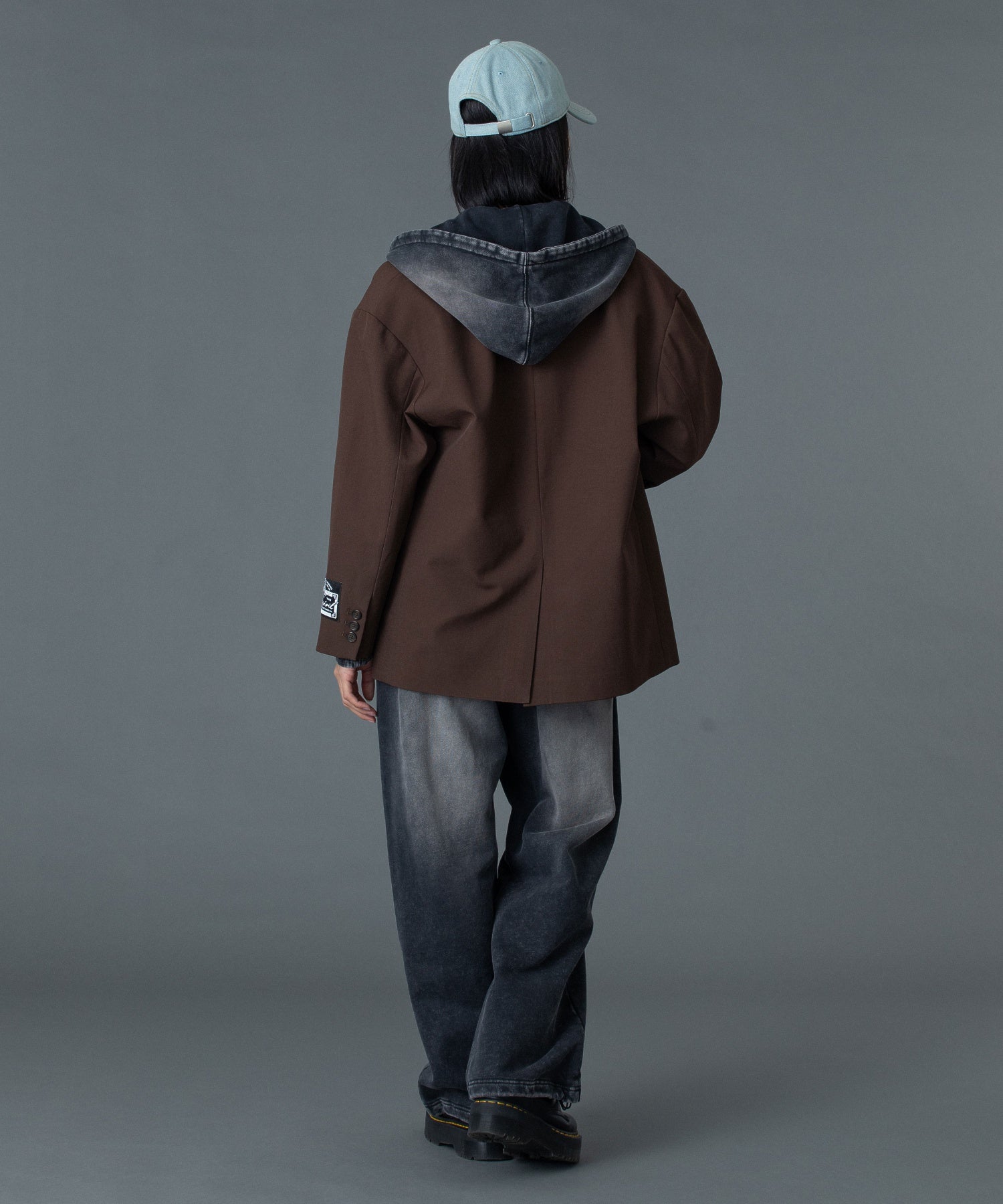 FACE LABEL WASHED SWEATPANTS