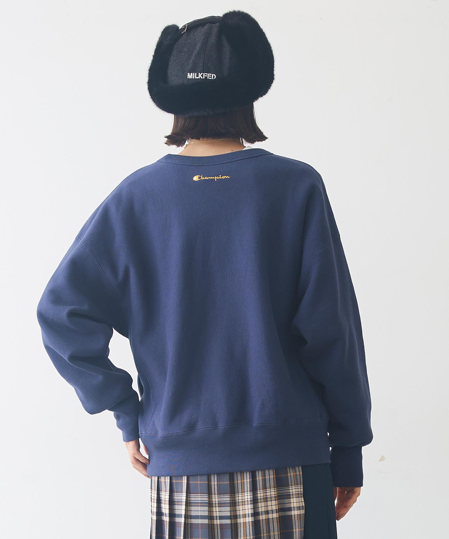 MILKFED.×CHAMPION SWEAT TOP