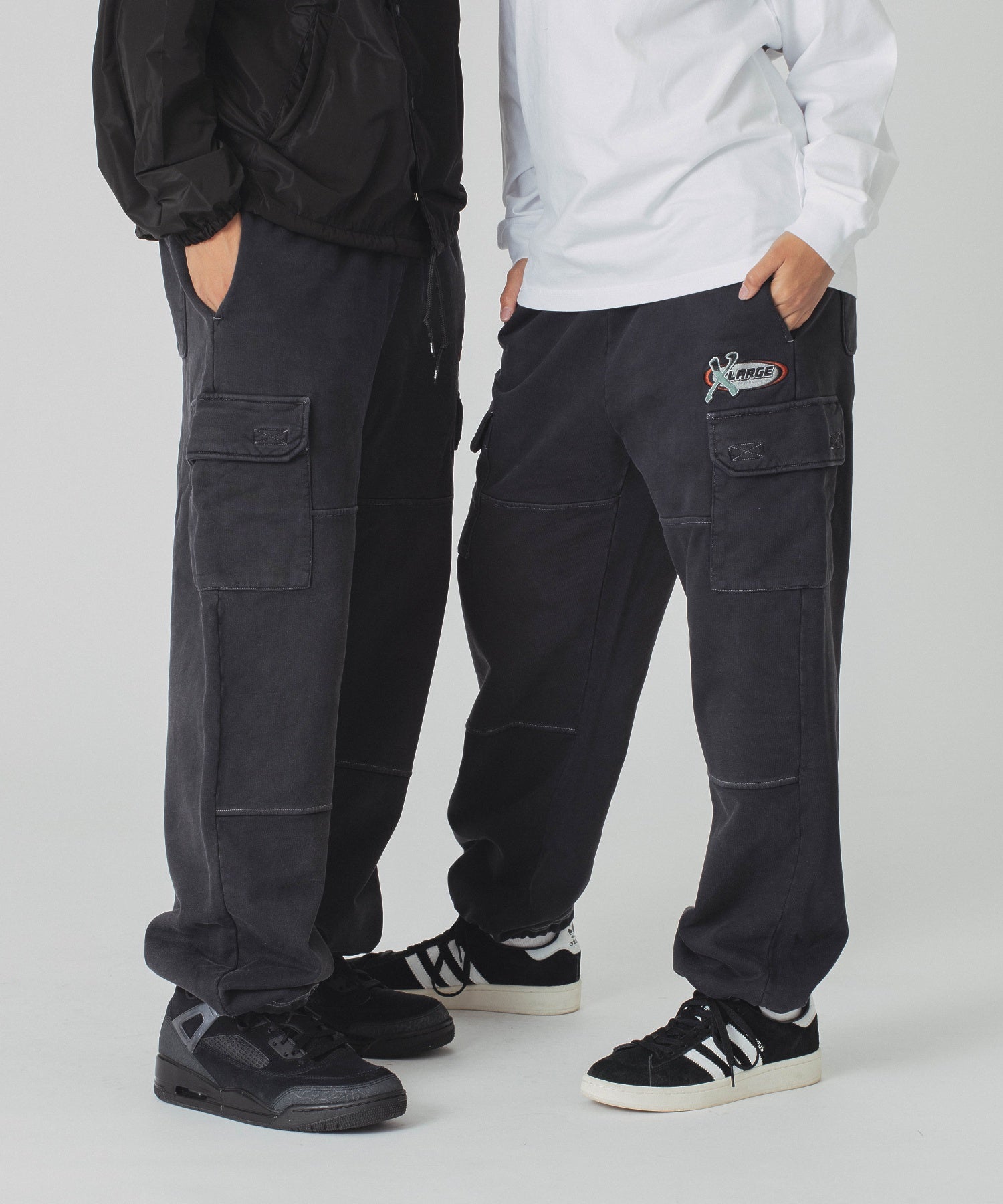 BLEACHED SWEAT CARGO PANTS