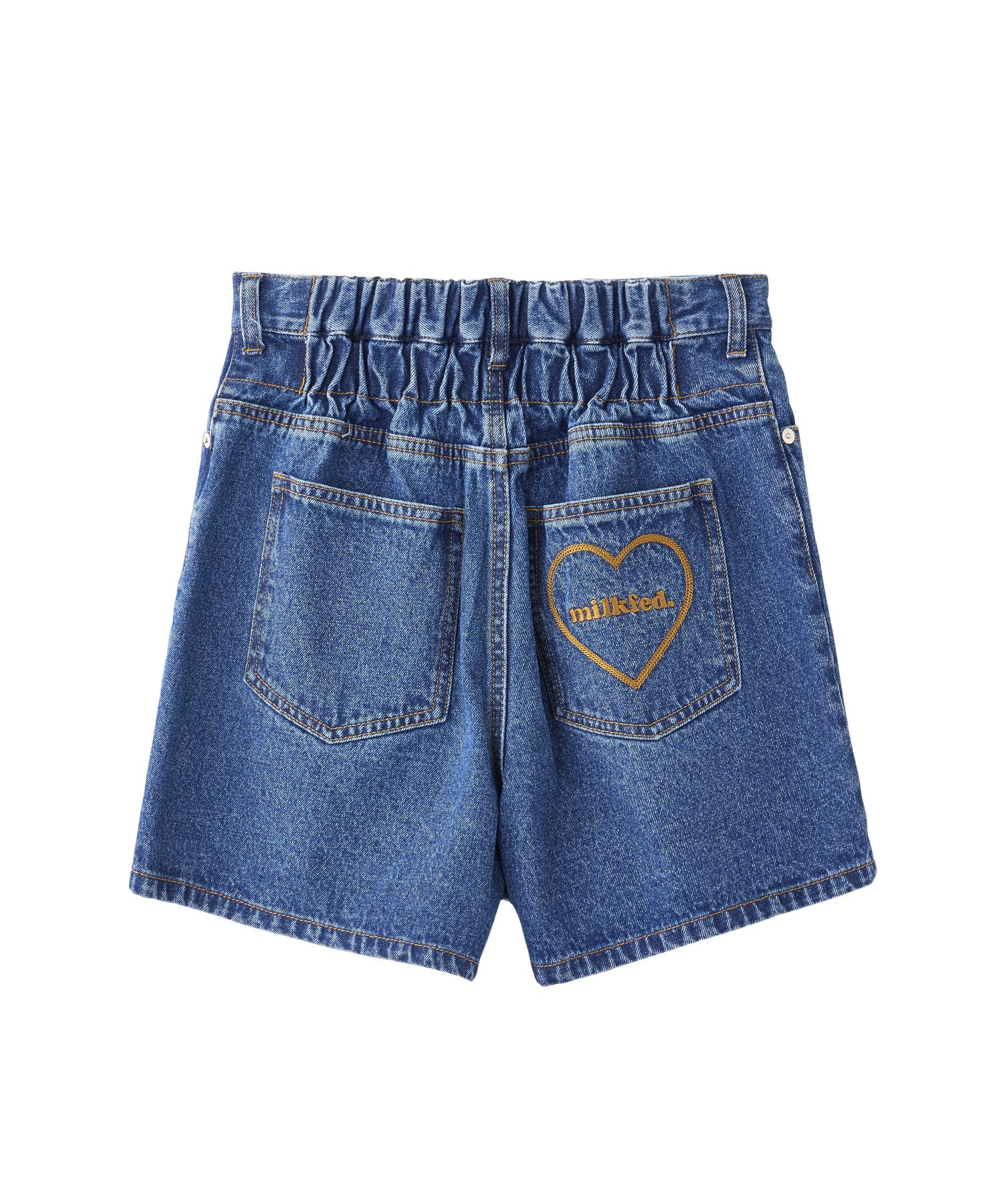 COOPER HEART DENIM SHORT PANTS