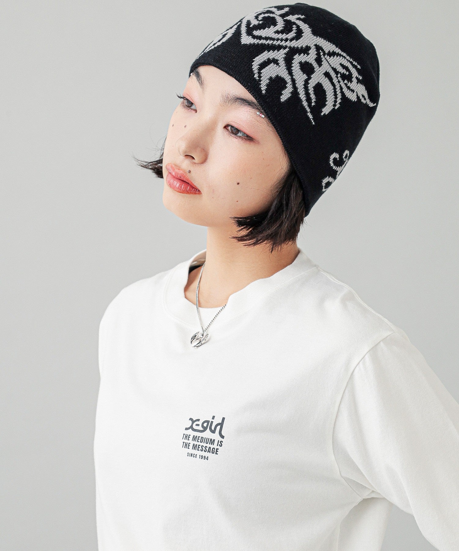 TRIBAL BUTTERFLY JACQUARD BEANIE