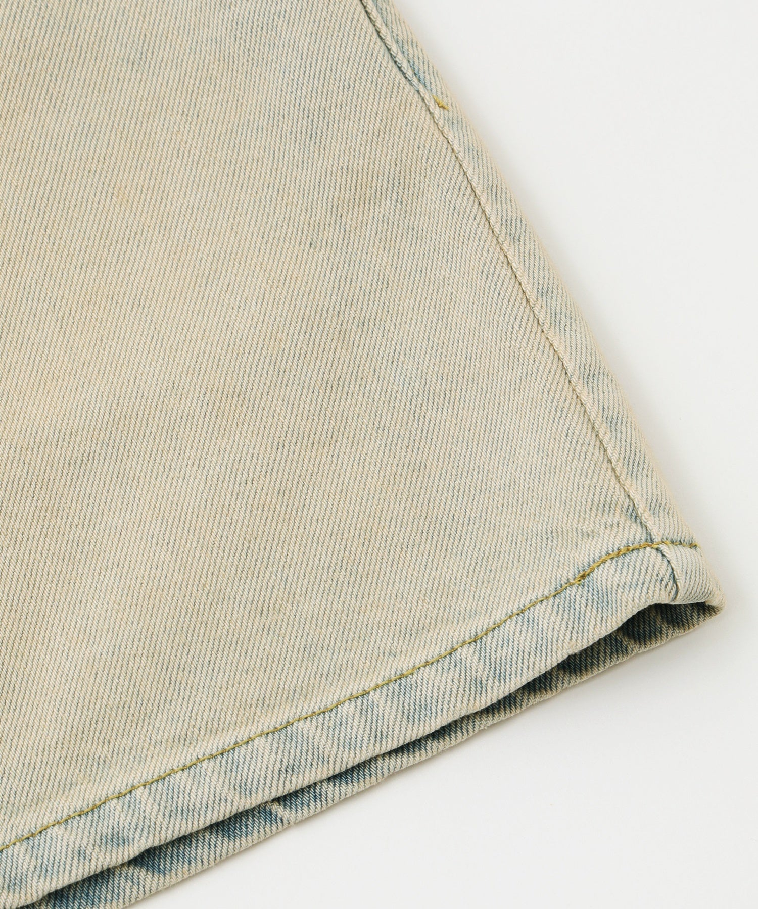 CURSIVE LOGO DENIM MINI SKIRT