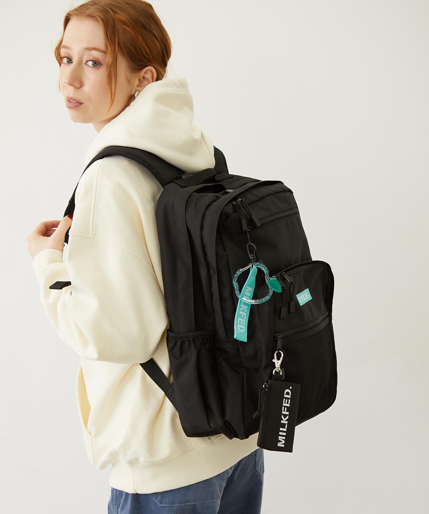 W ZIP BACKPACK LtGREEN