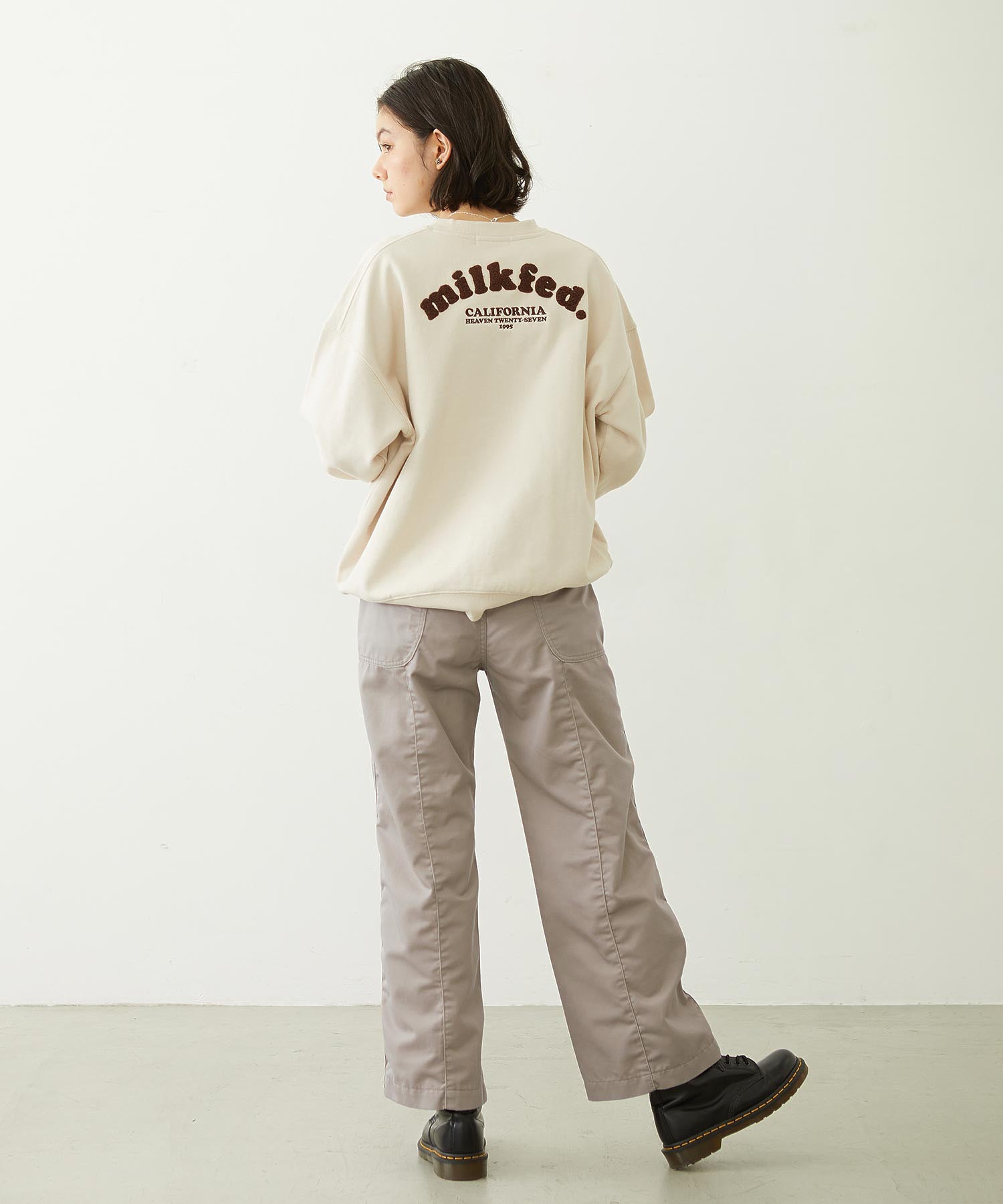 COOPER LOGO WIDE CREW SWEAT TOP