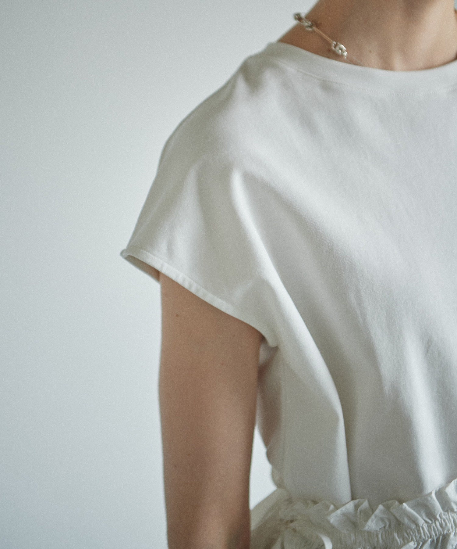 2WAYフリルドッキングカットソー