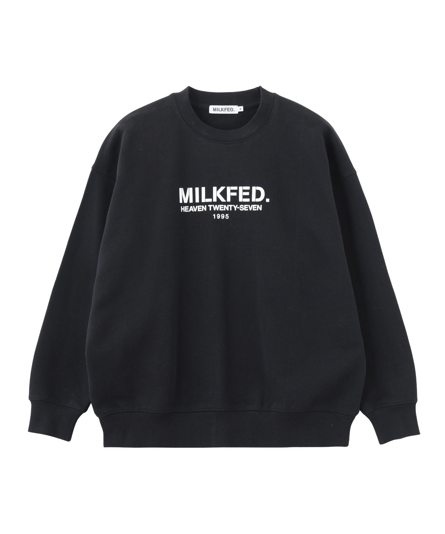 STENCIL LOGO WIDE CREW SWEAT TOP