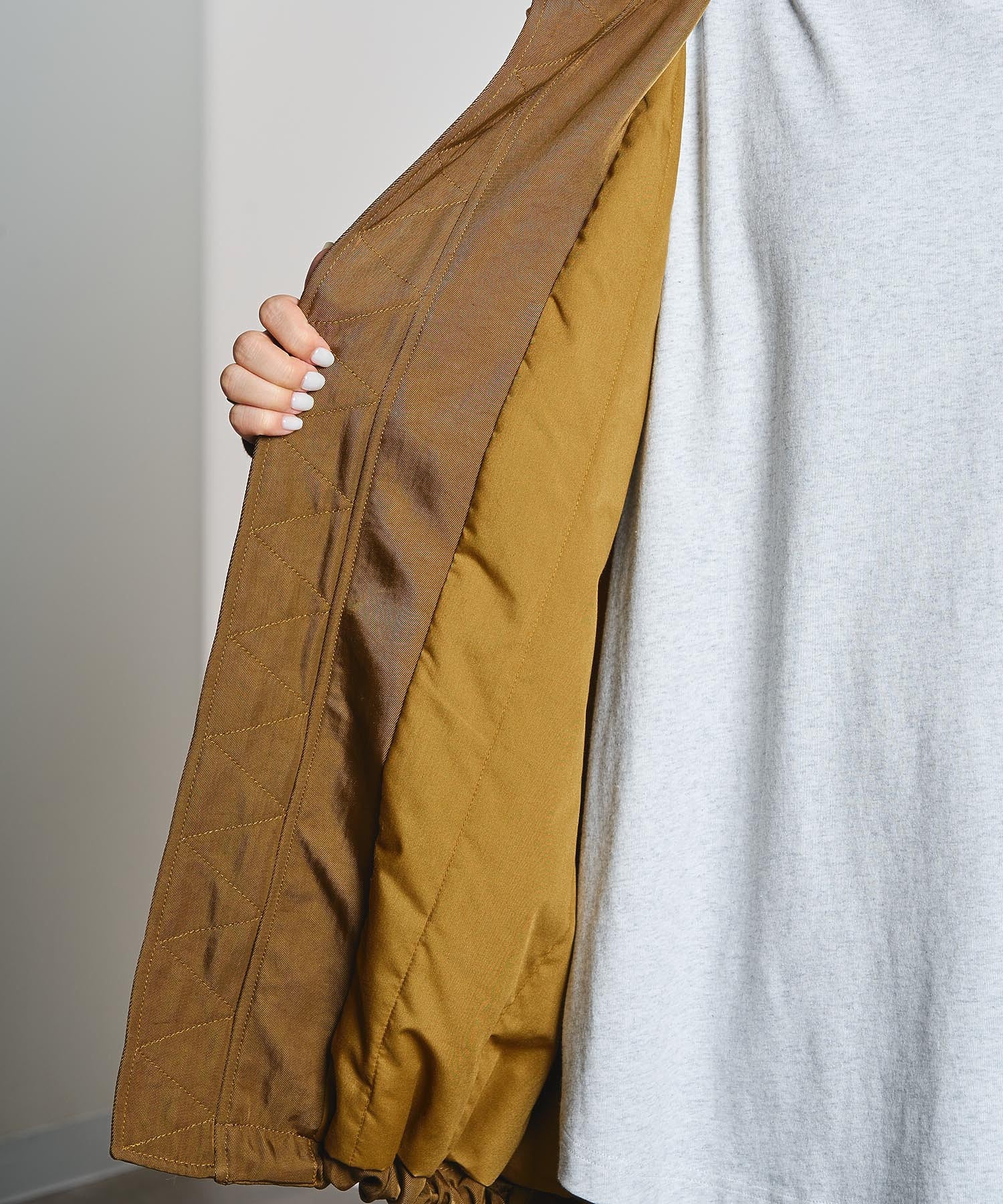CREOLME/BIG COLLAR PADDED COAT