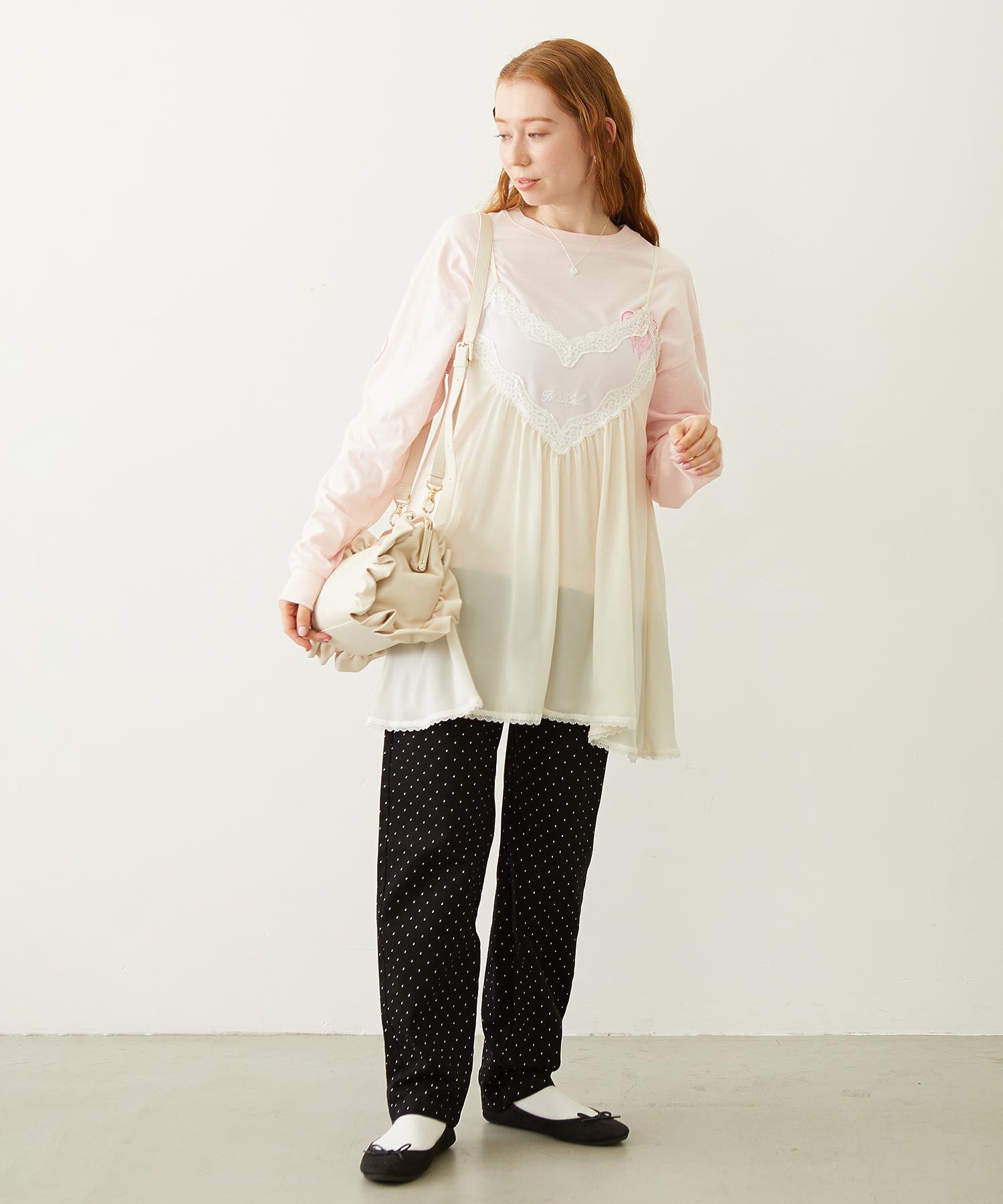 KISS LOCK RUFFLE BAG