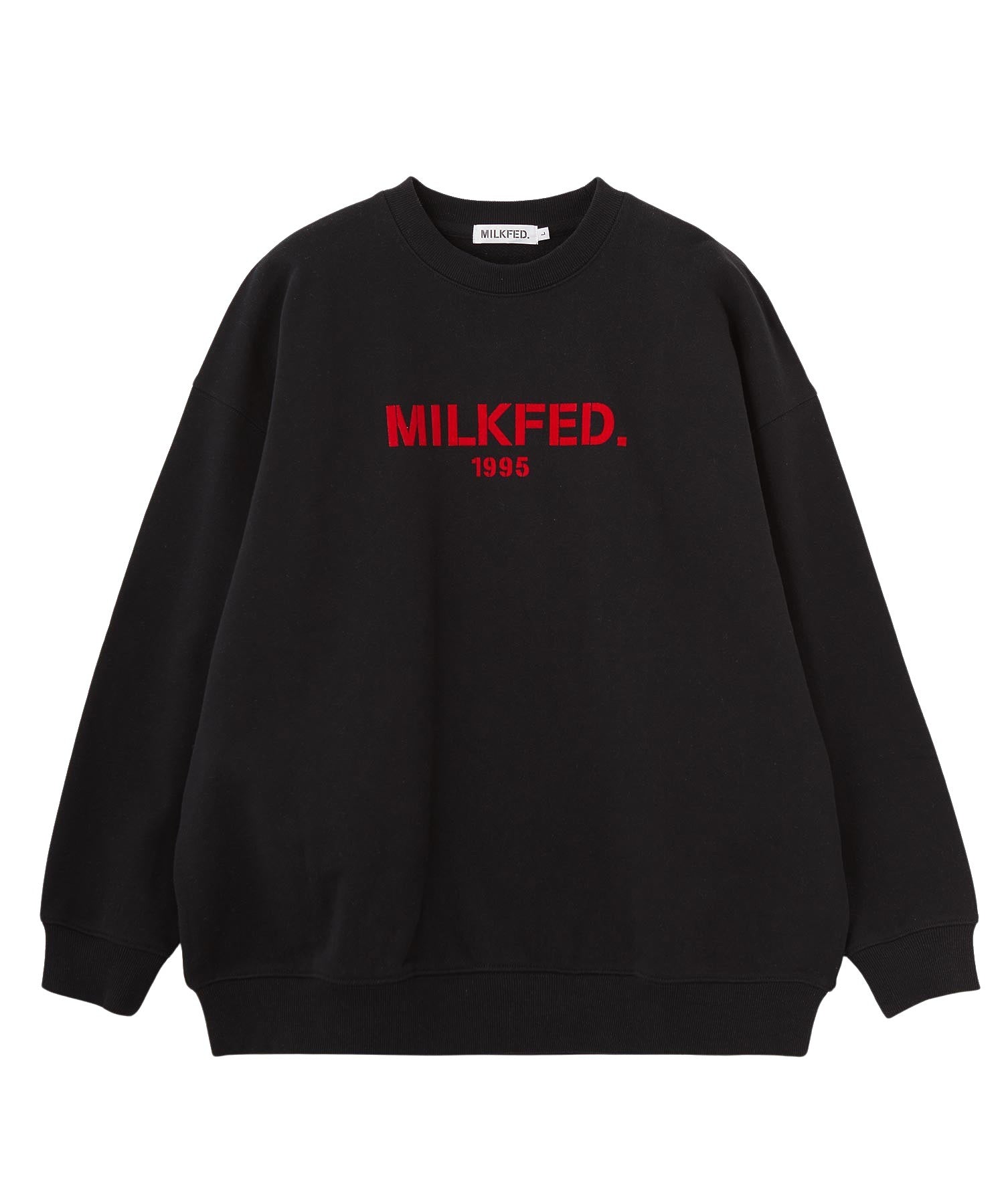STENCIL LOGO WIDE CREW SWEAT TOP