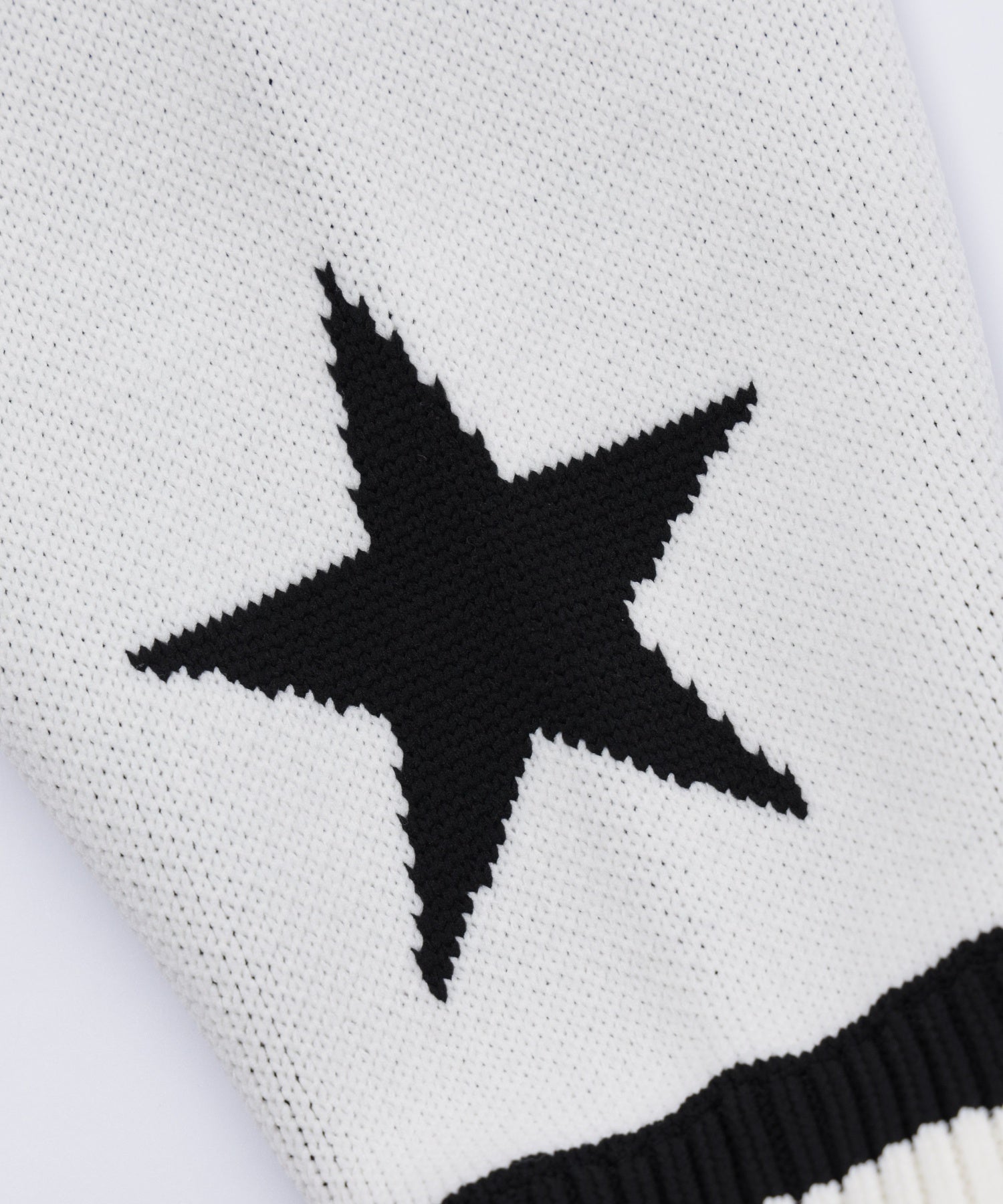 PATCH AND JACQUARD STADIUM KNIT JACKET