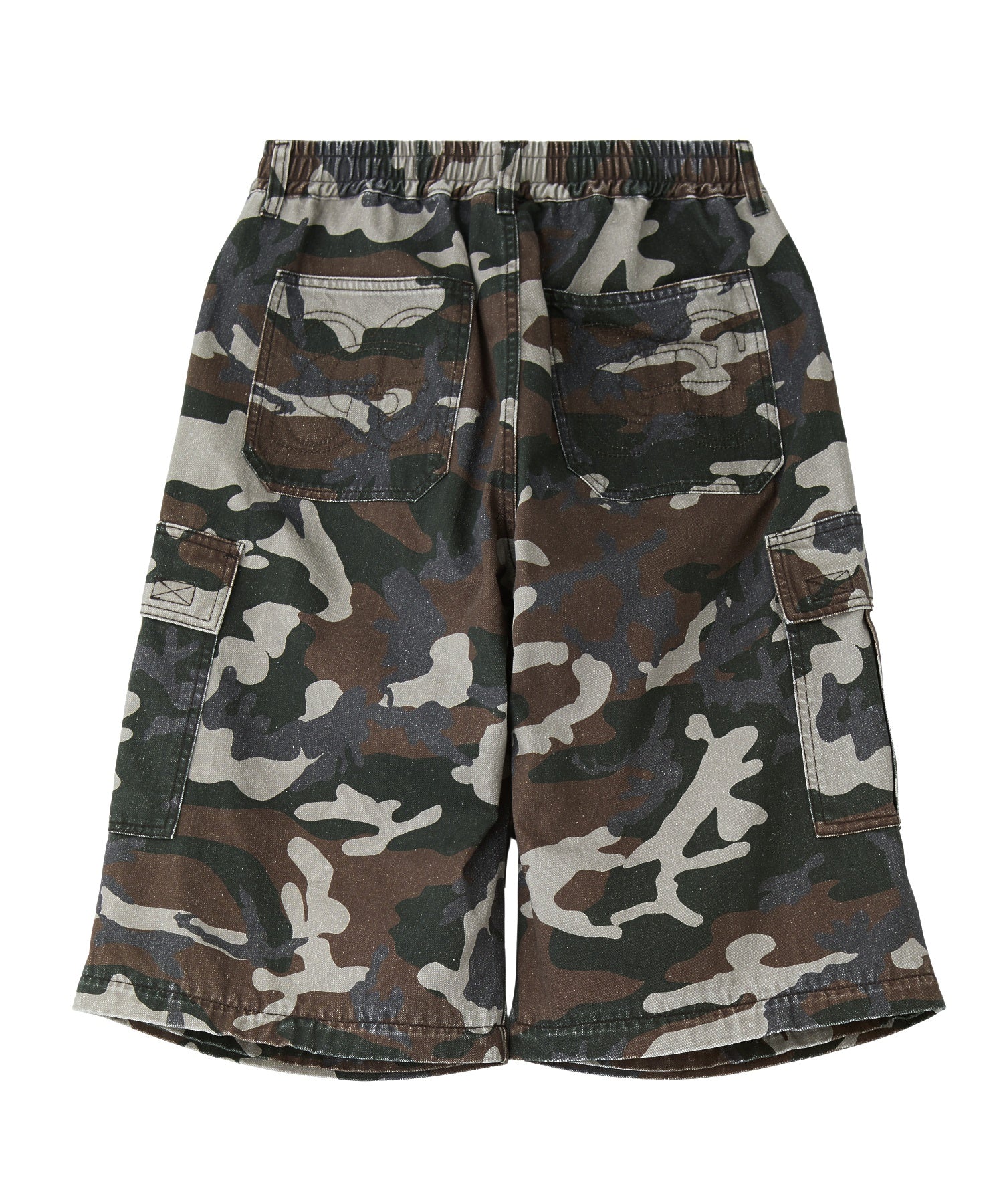 JERSEY MIX 2WAY WIDE LEG CARGO PANTS