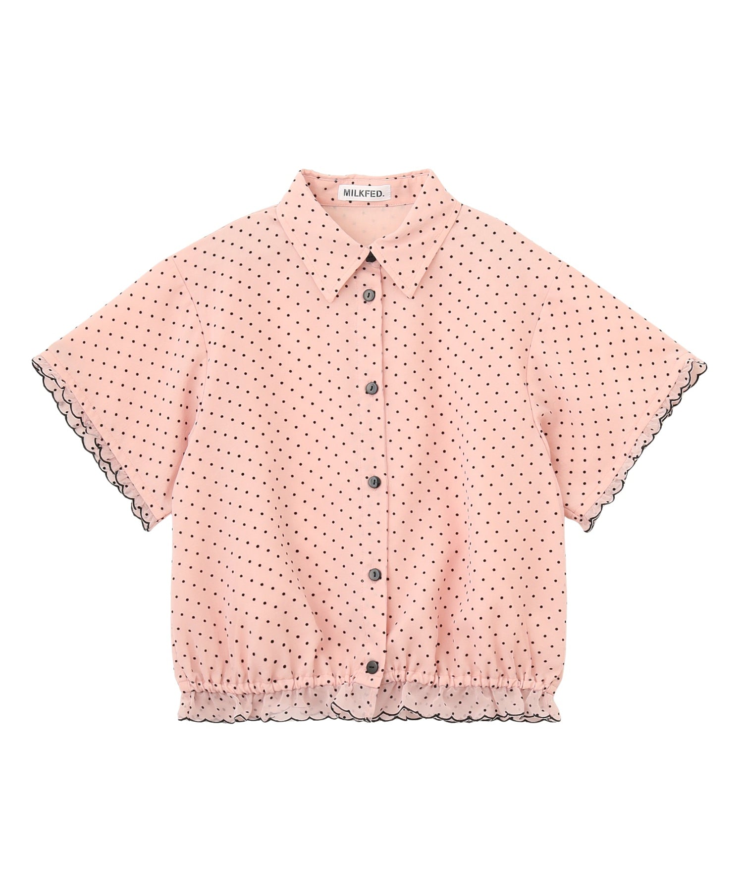SHEER SCALLOP SHIRT