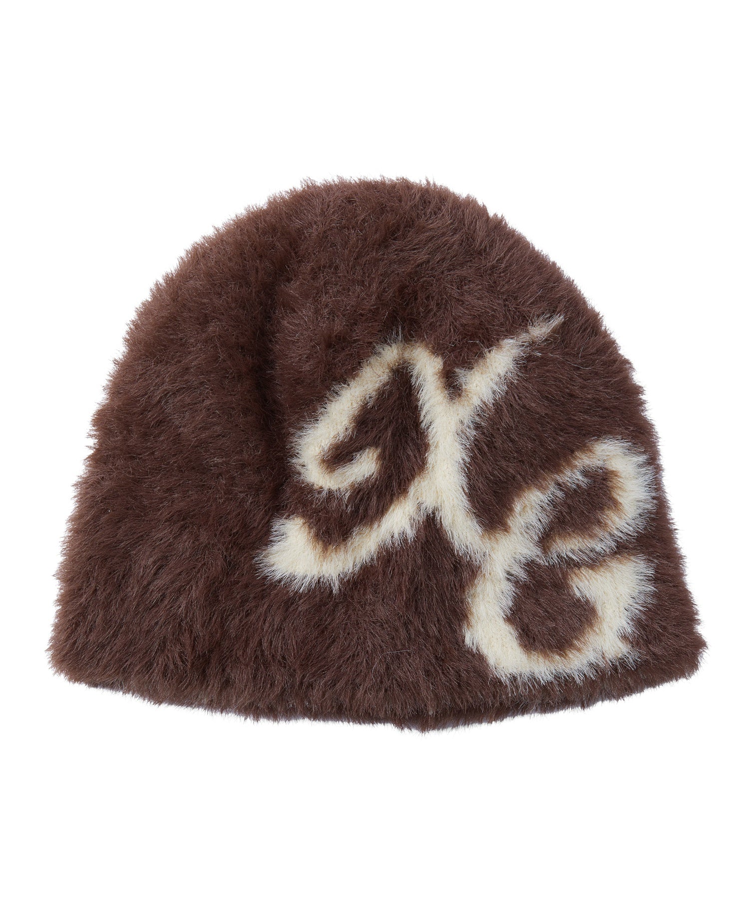 LOGO JACQUARD SHAGGY BEANIE