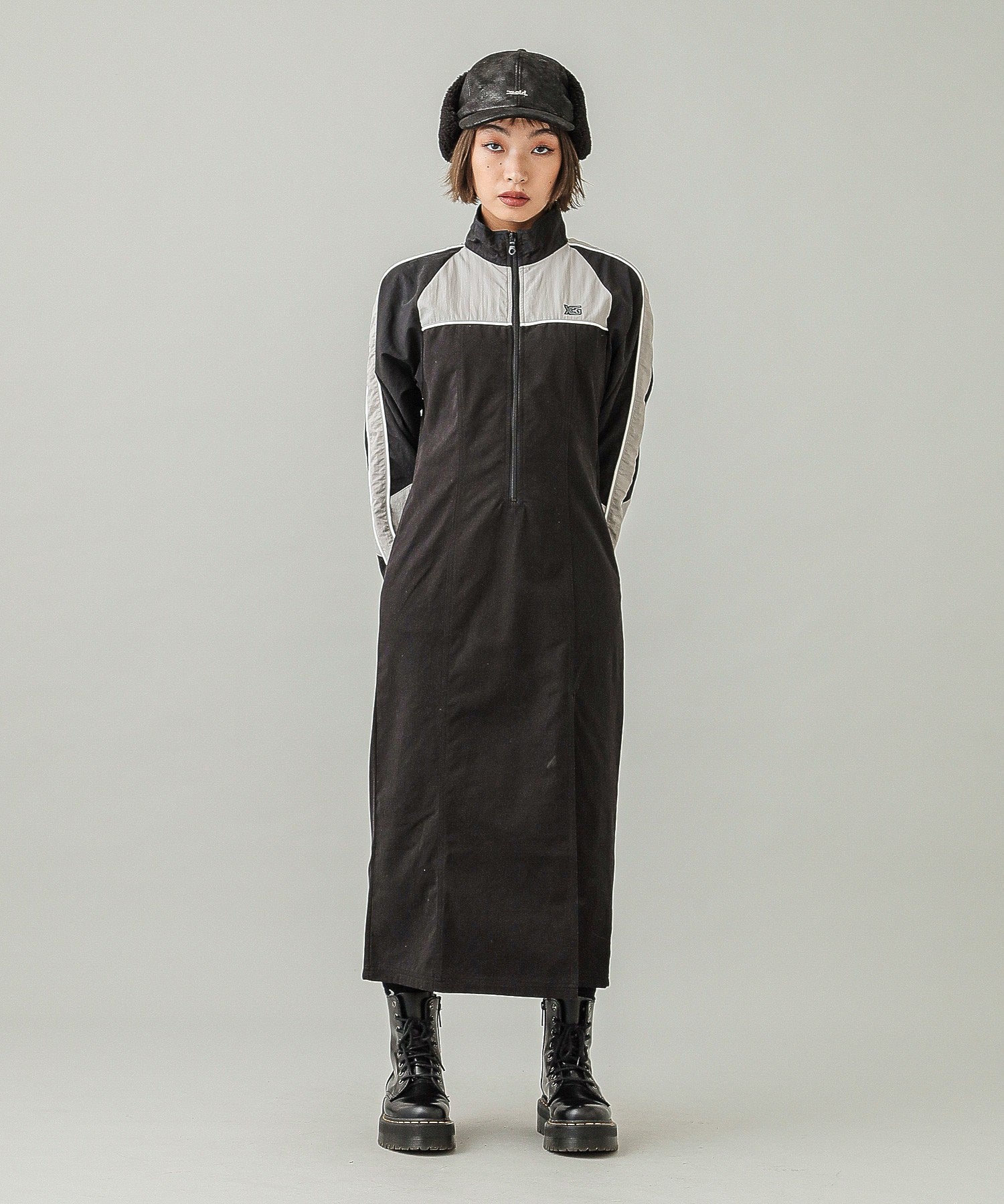 PANELED TRACK DRESS