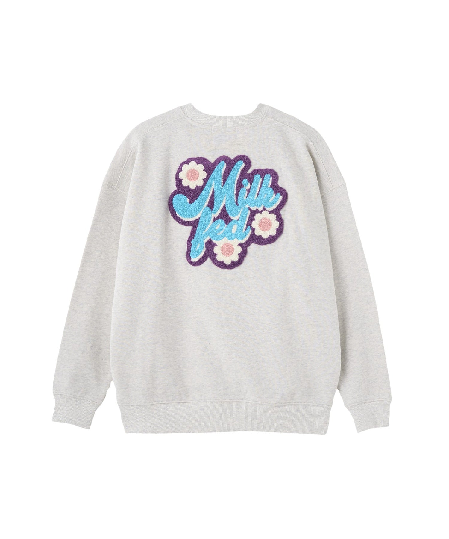 FLOWER LOGO CHENILLE EMBROIDERY SWEAT TOP
