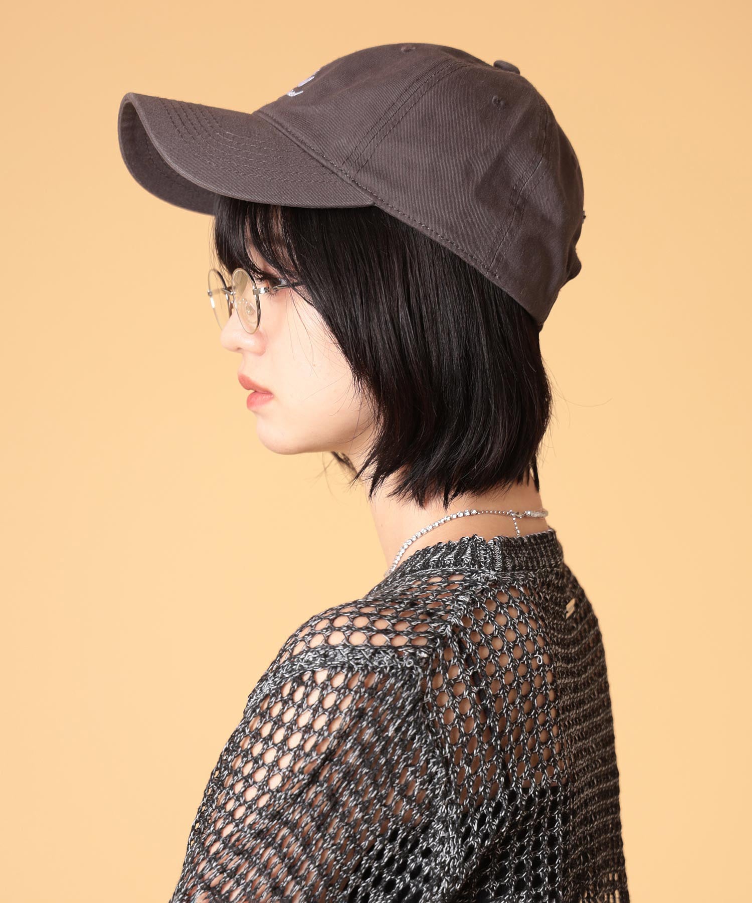 ワンポイントシシュウCAP