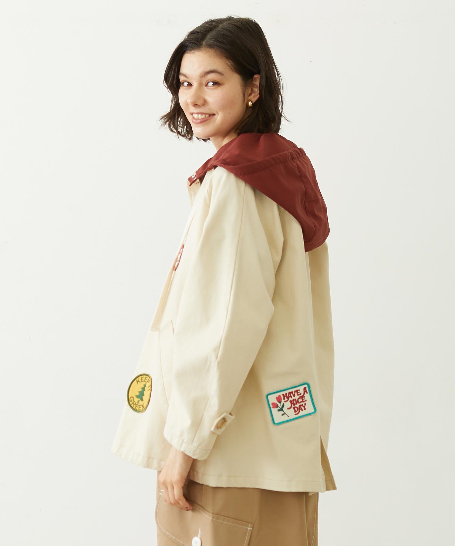 PATCH HOODED JACKET