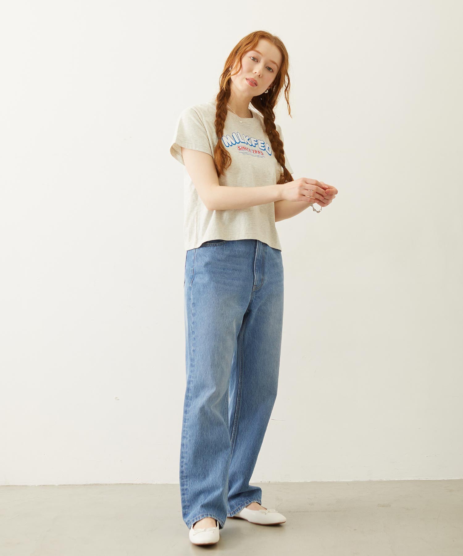 STRAIGHT DENIM PANTS