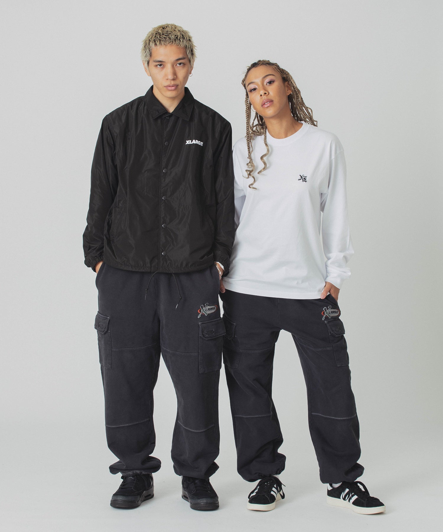 BLEACHED SWEAT CARGO PANTS