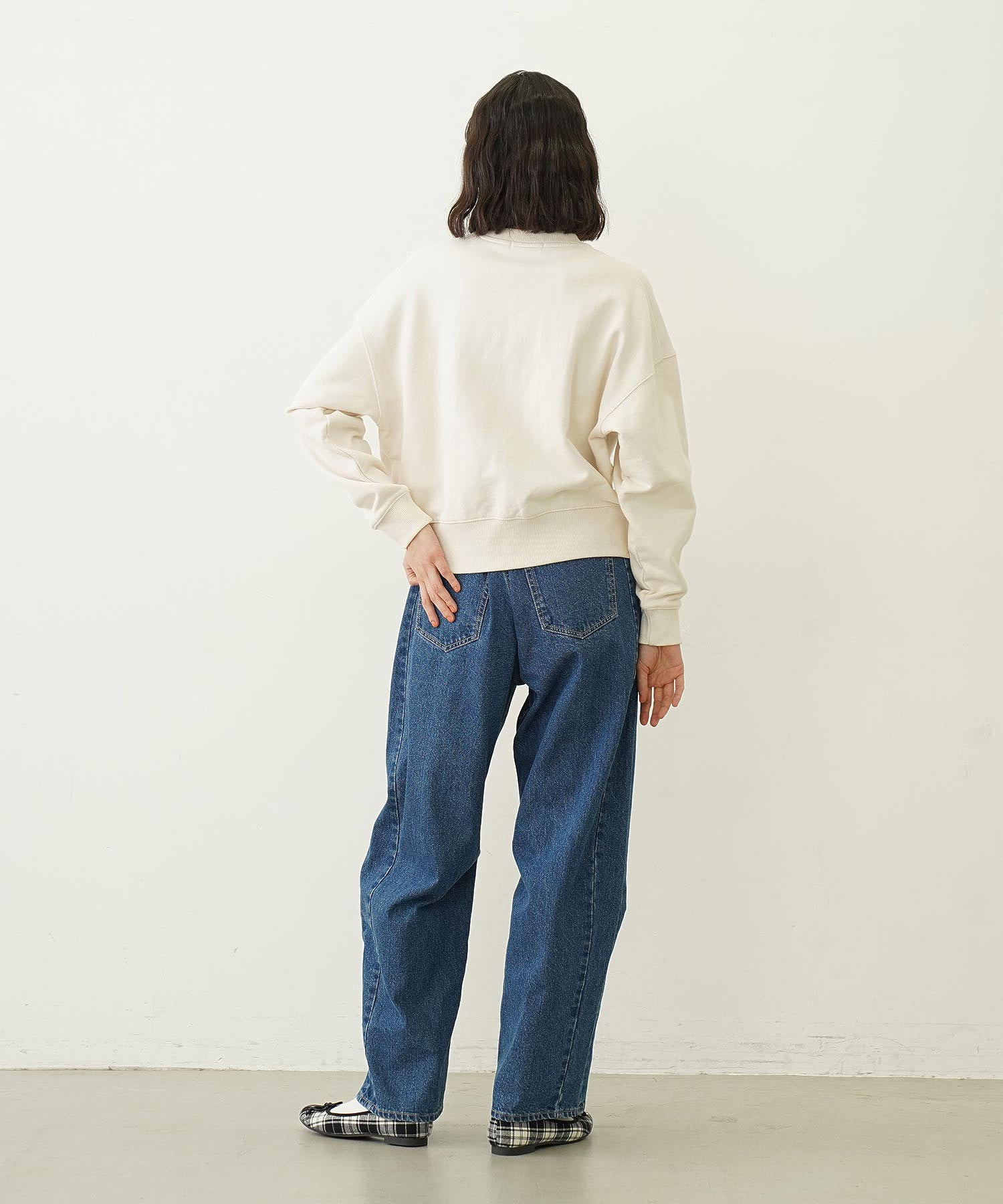 WIDE LEG DENIM PANTS