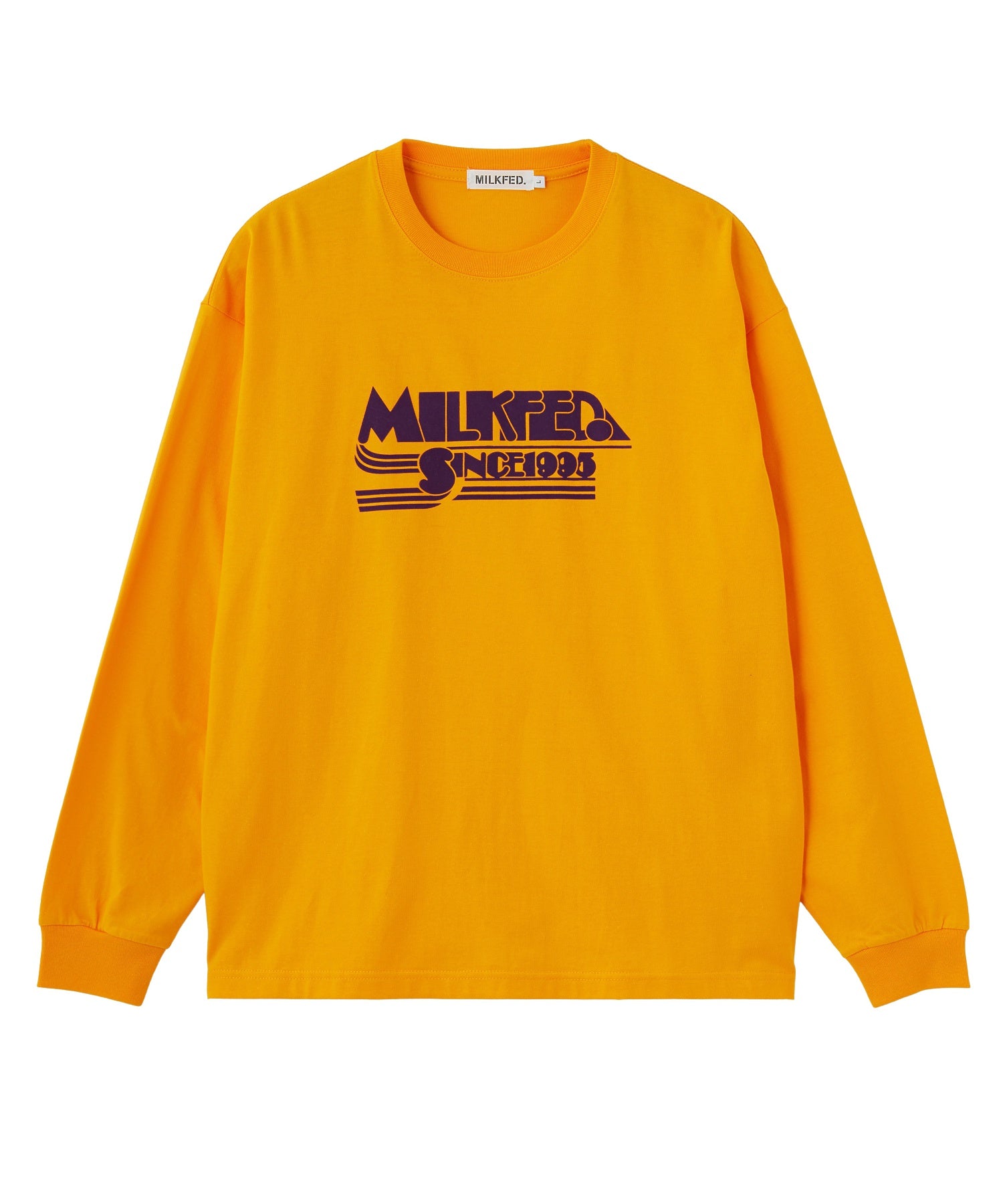 LOGO FLOCK PRINT L/S TEE