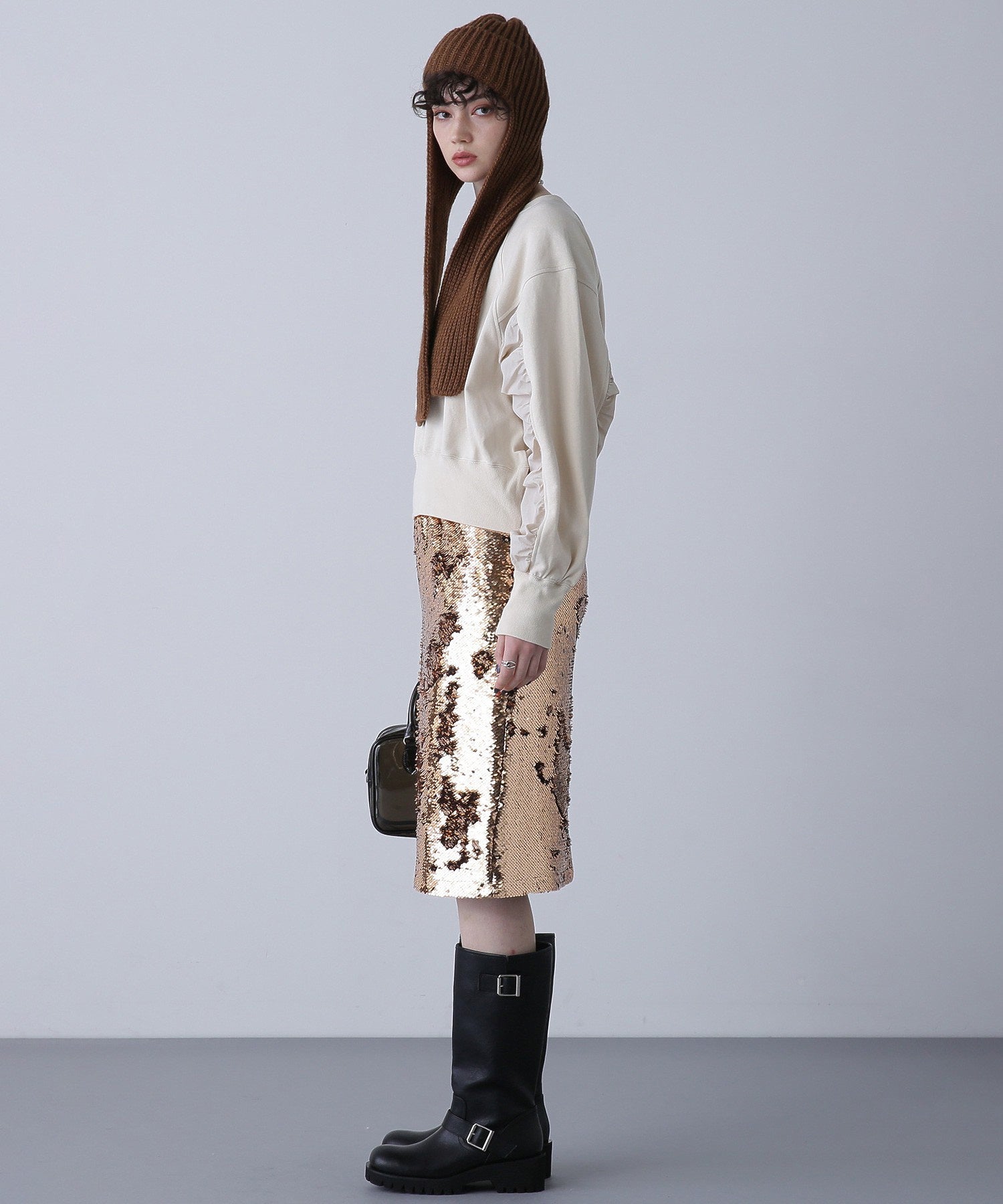 ナイロンドッキングスウェット