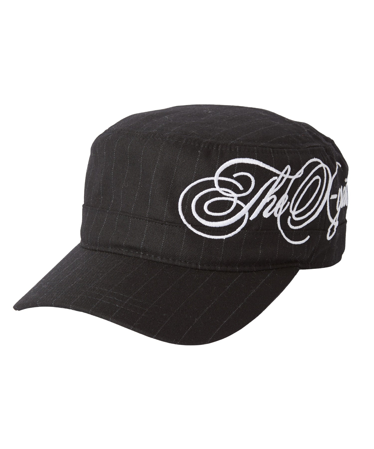 SIDE SCRIPT LOGO STRIPED CASQUETTE