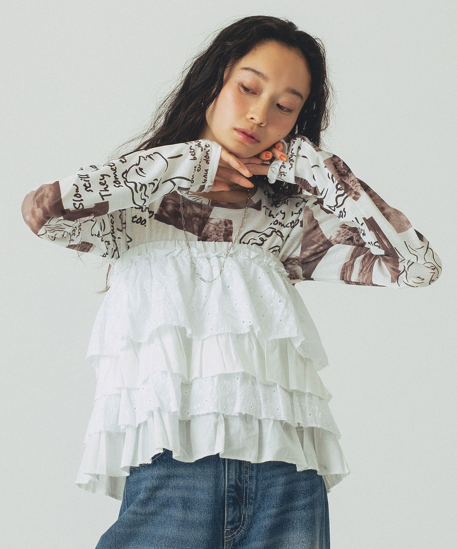 model:161cm 着用サイズ:ONE SIZE