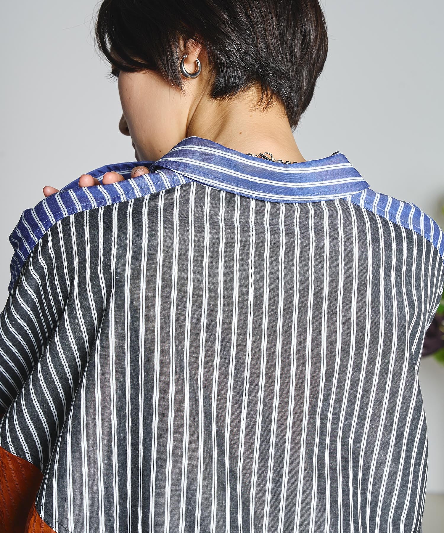 GENE HEAVENS/STRIPE PANEL SHIRT