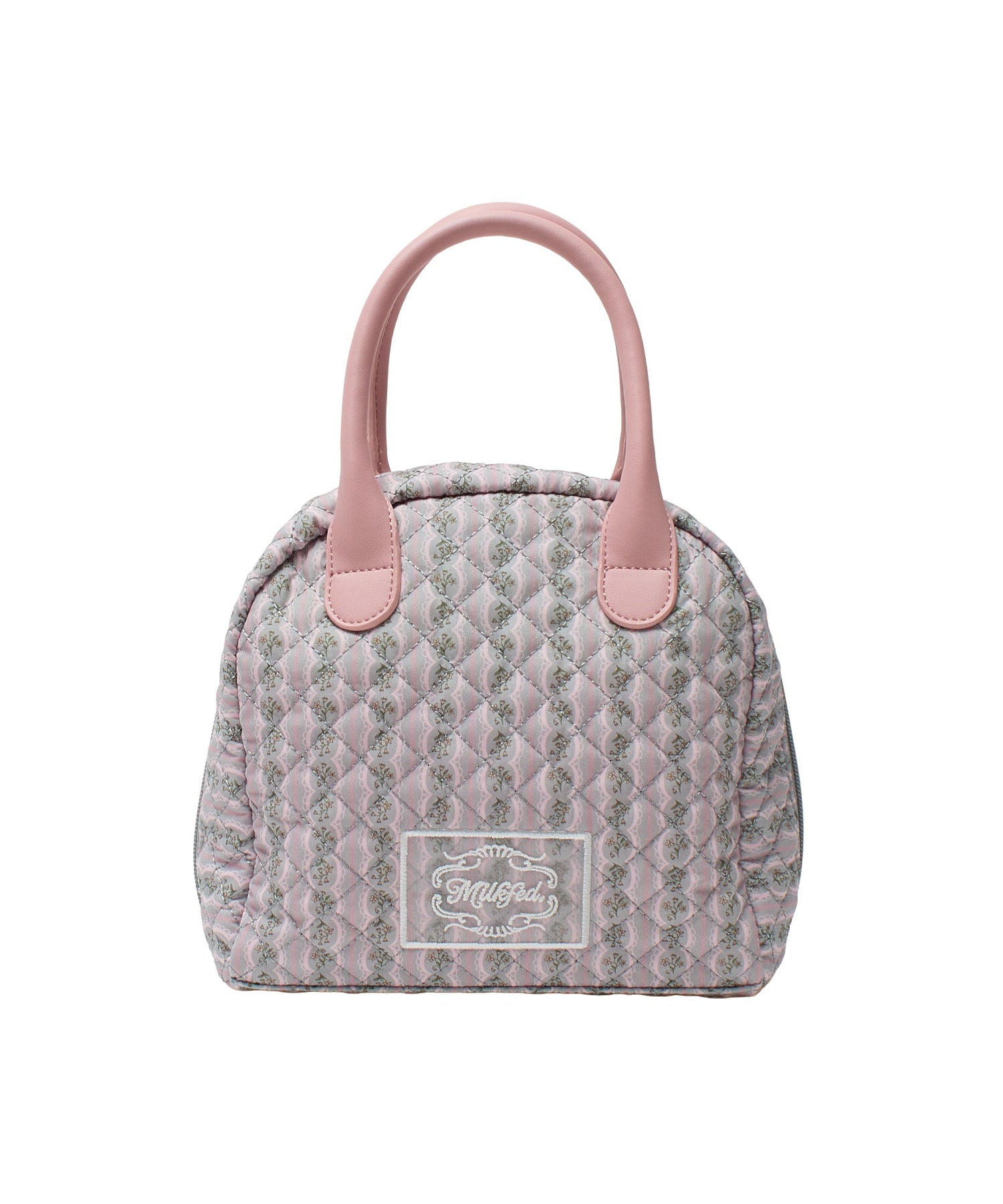 STRIPED FLOWER QUILTED BAG