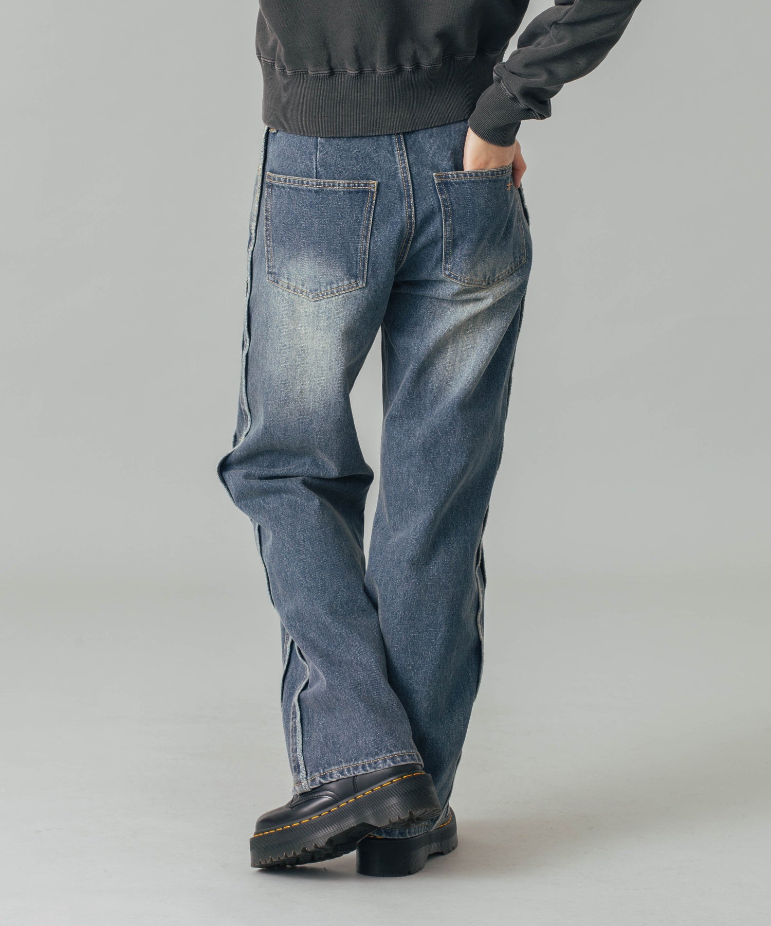 SIDE STRIPE DENIM PANTS