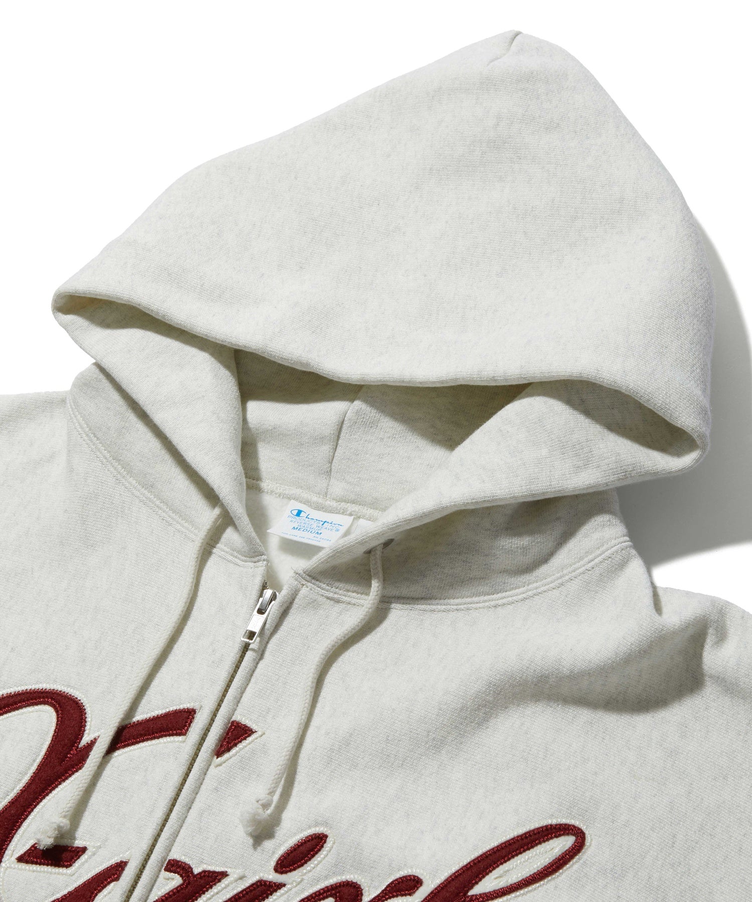 X-girl x Champion REVERSE WEAVE® PATCHED LOGO ZIP UP HOODIE