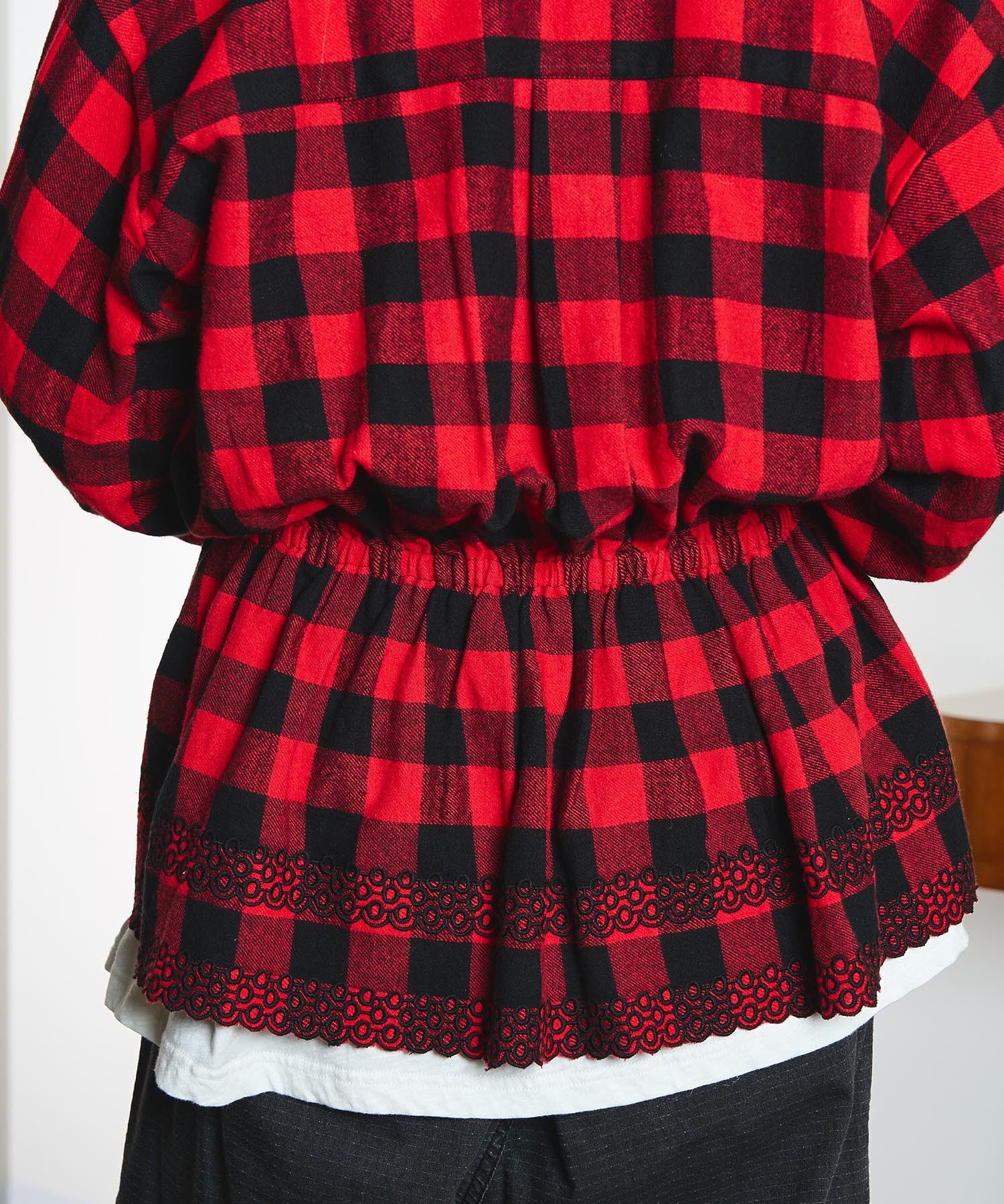 【ROSE BUD別注】INDIA IS BEAUTIFUL and ROSE BUD/FLANNEL 2WAY SHIRT